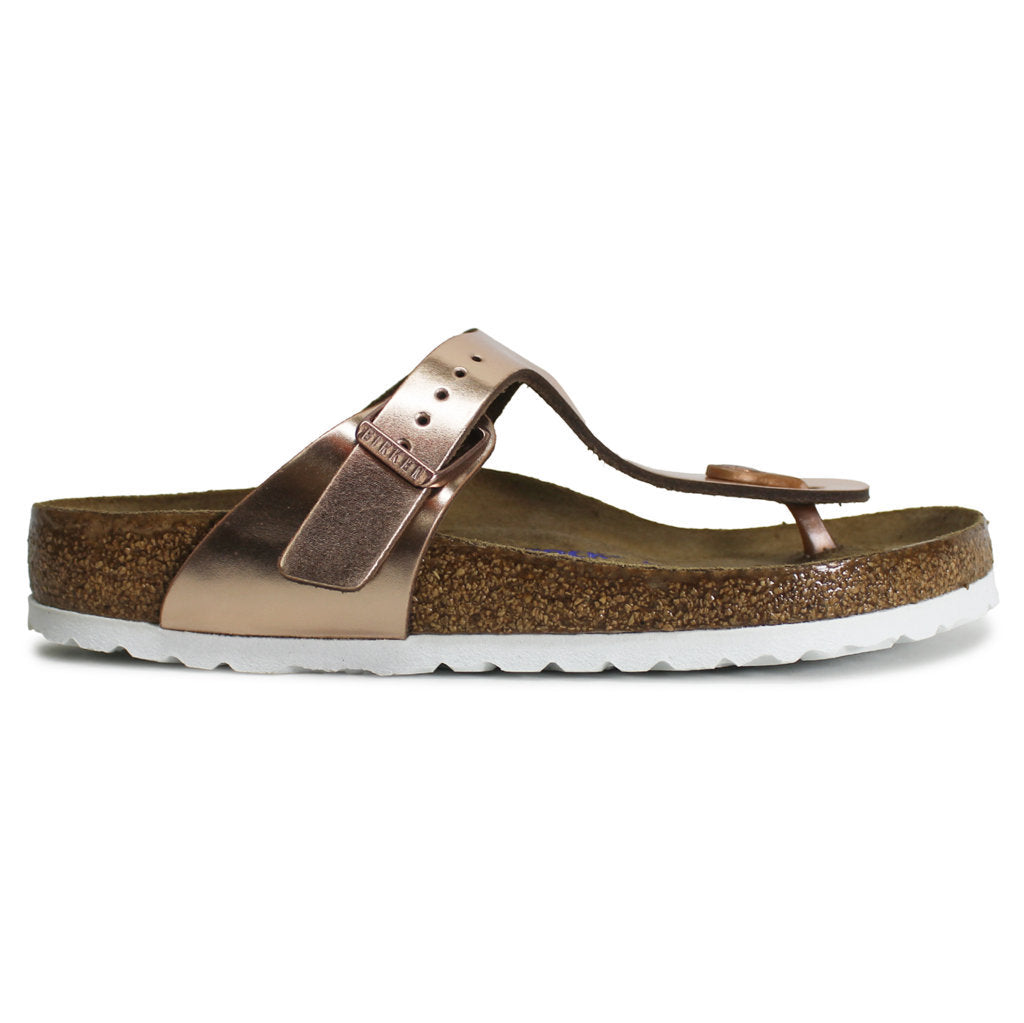 Metallic copper gizeh birkenstocks online