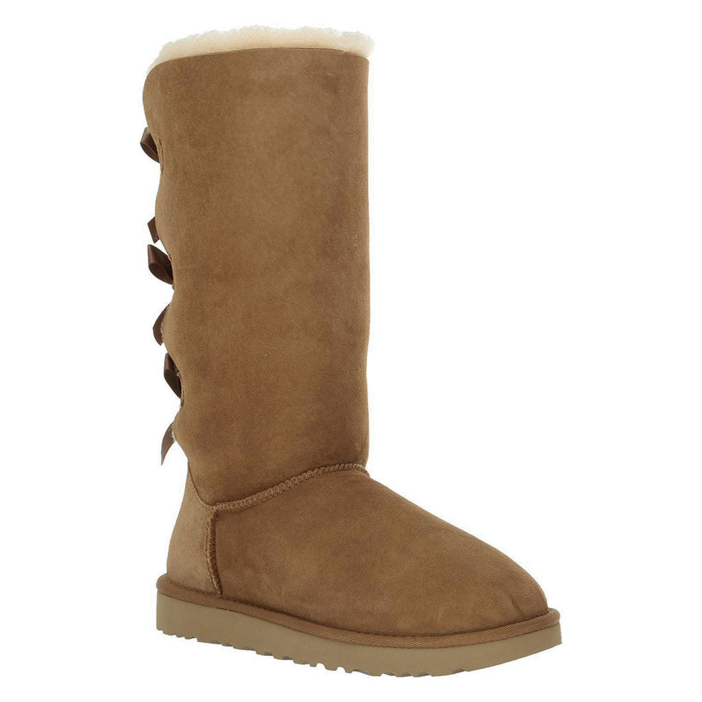 Bailey Bow II Water Resistant Suede Sheepskin Women s Tall Winter Boots