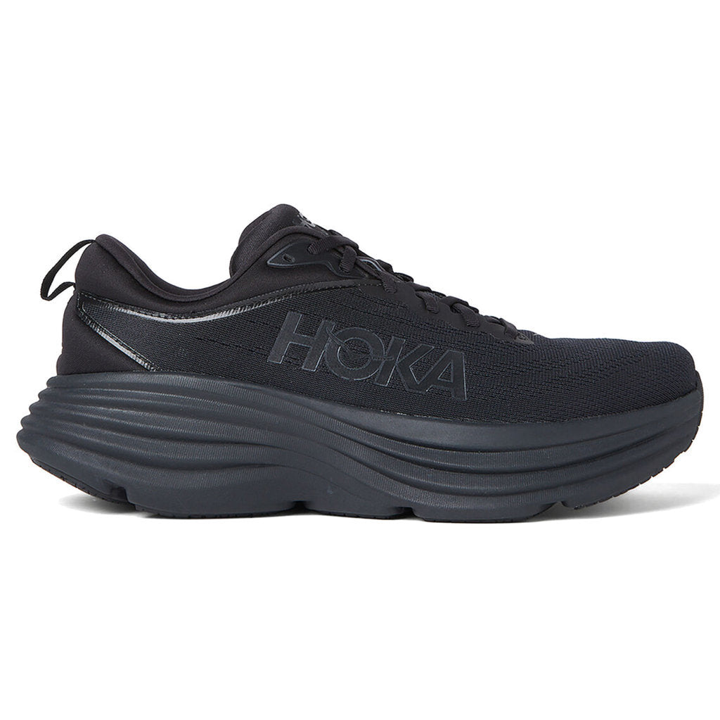 Hoka One One Size 8 Gray Navy Blue Bondi 7 shops Athletic Running Sneakers