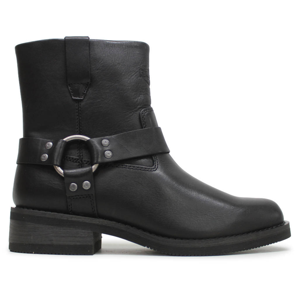 Black ankle motorcycle boots on sale