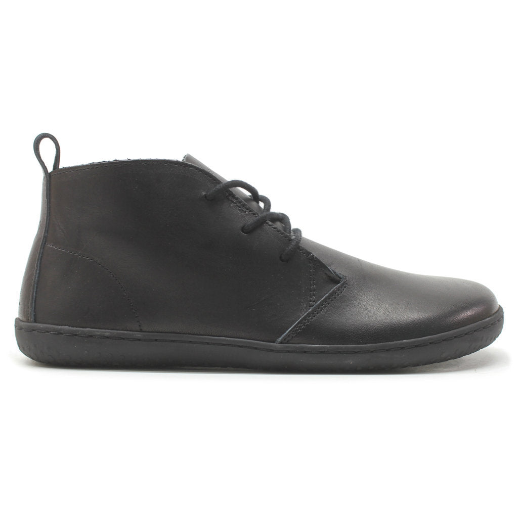 Black leather desert boots womens online