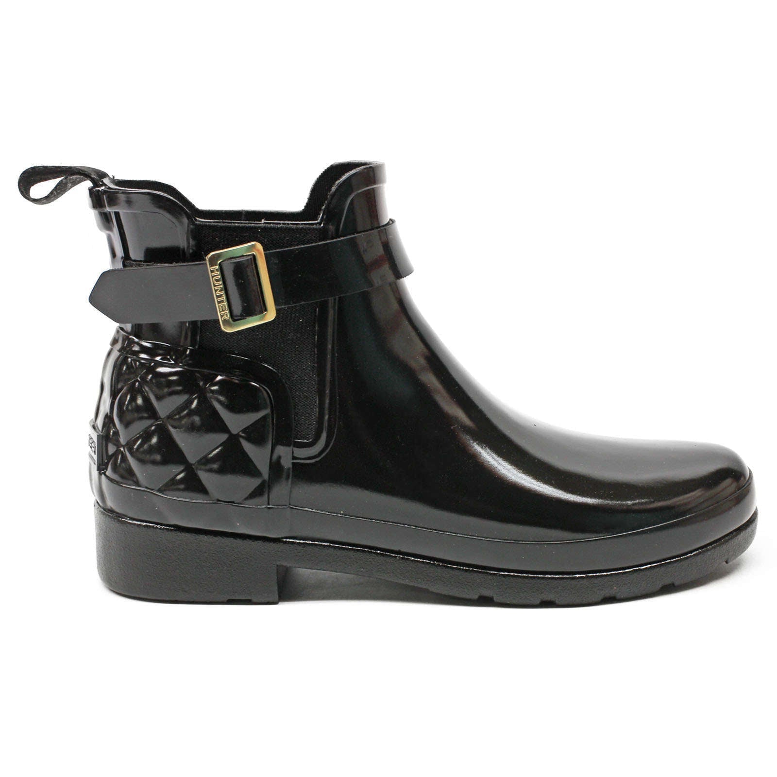 Hunter black gloss chelsea boots online