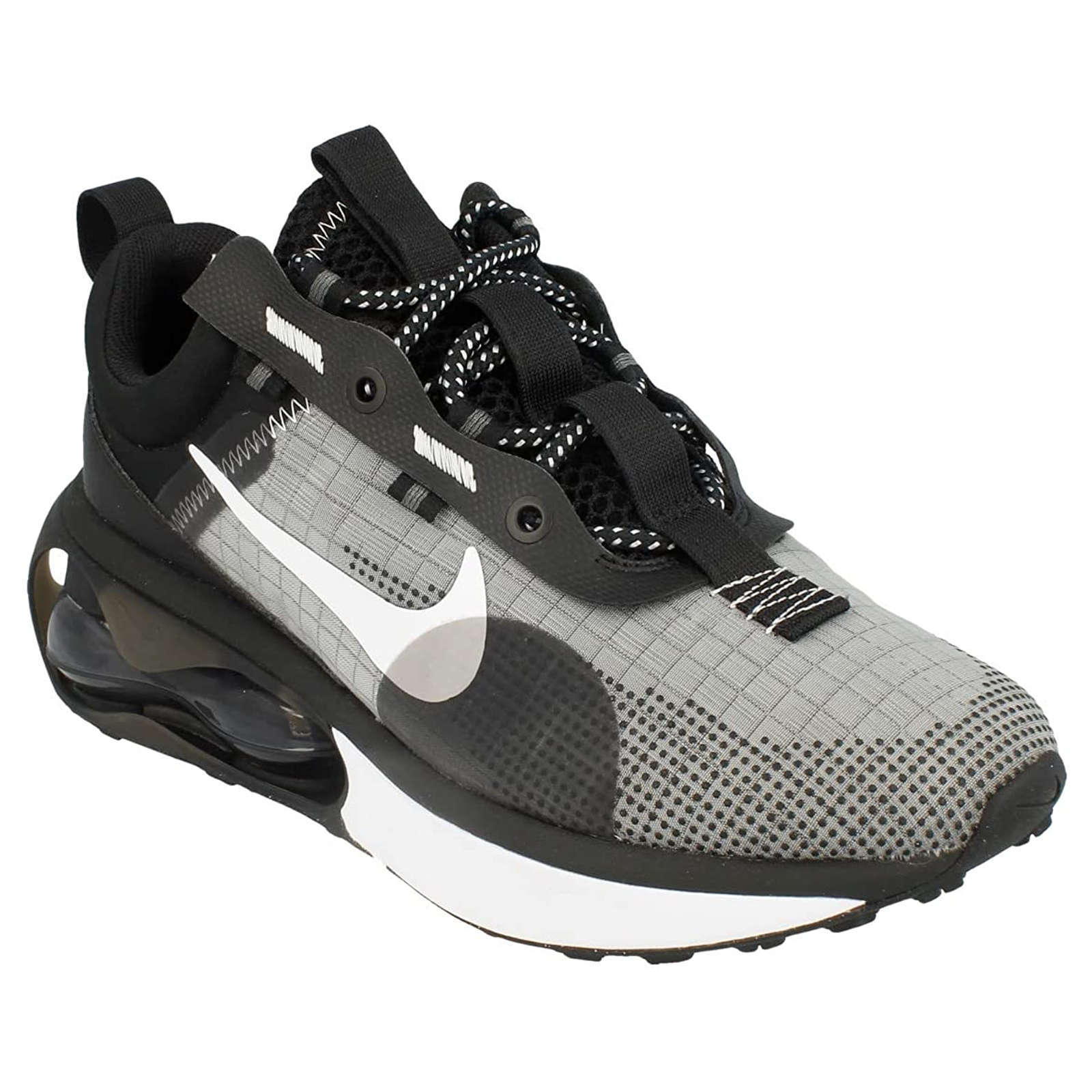 Air Max 2021 Synthetic Textile Unisex Low Top Sneakers Black White Iron Grey UK 7 US 9.5 Women 8 Men EU 41 Medium