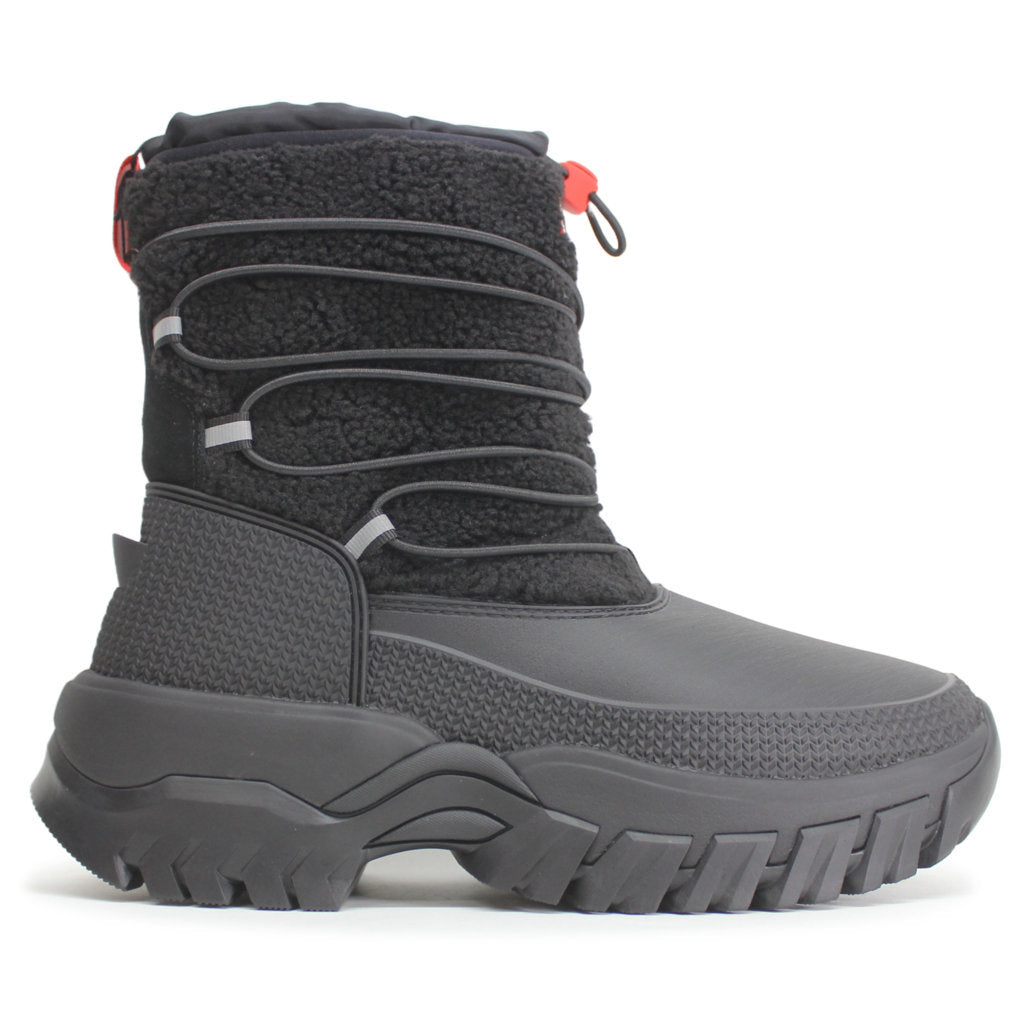 Ladies black snow boots uk fashion