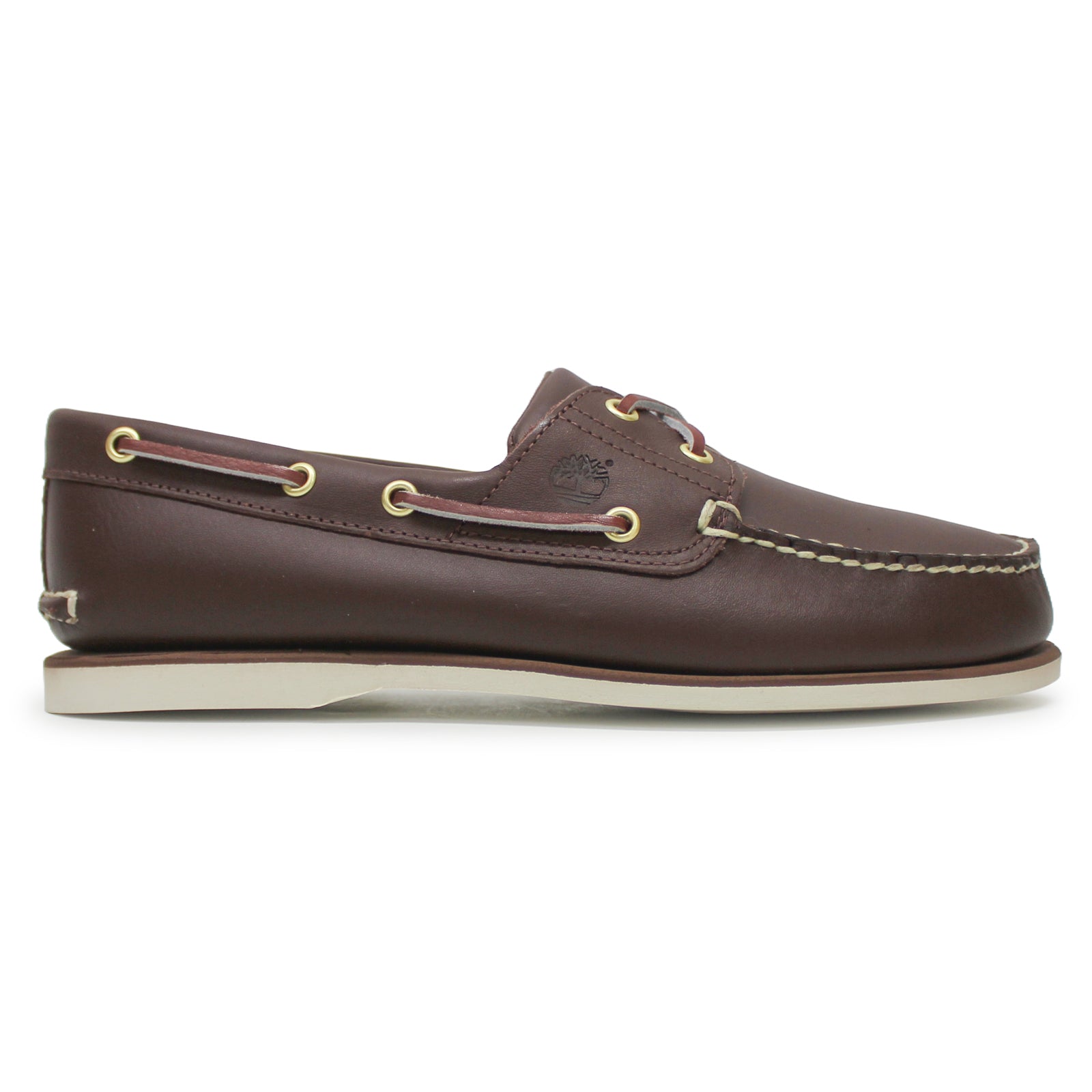 Timberland Classic Boat Full Grain Leather Mens Shoes#color_dark brown