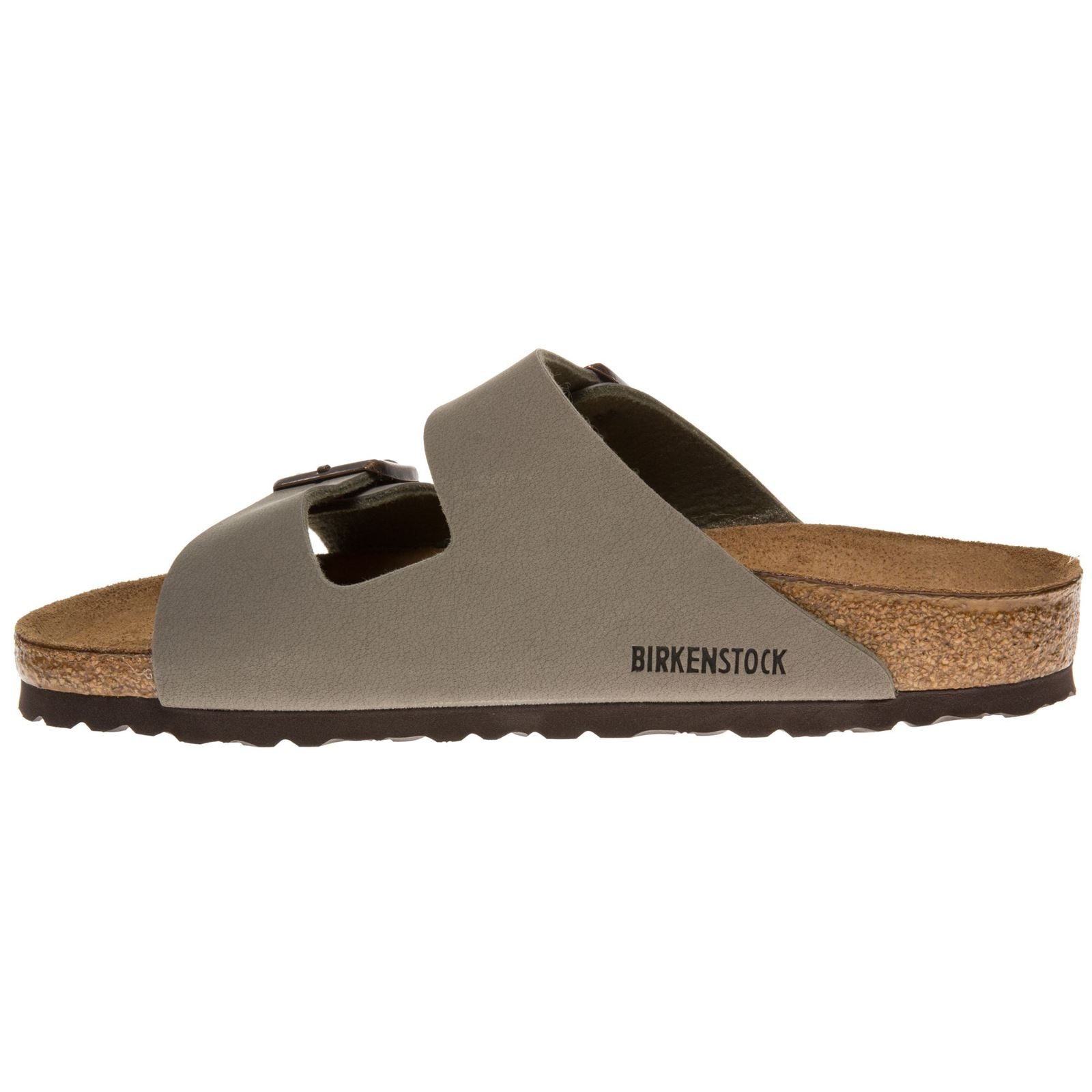 Birkenstock Arizona 151211 Birko-Flor Nubuck Unisex Sandals - Stone - 39#color_stone