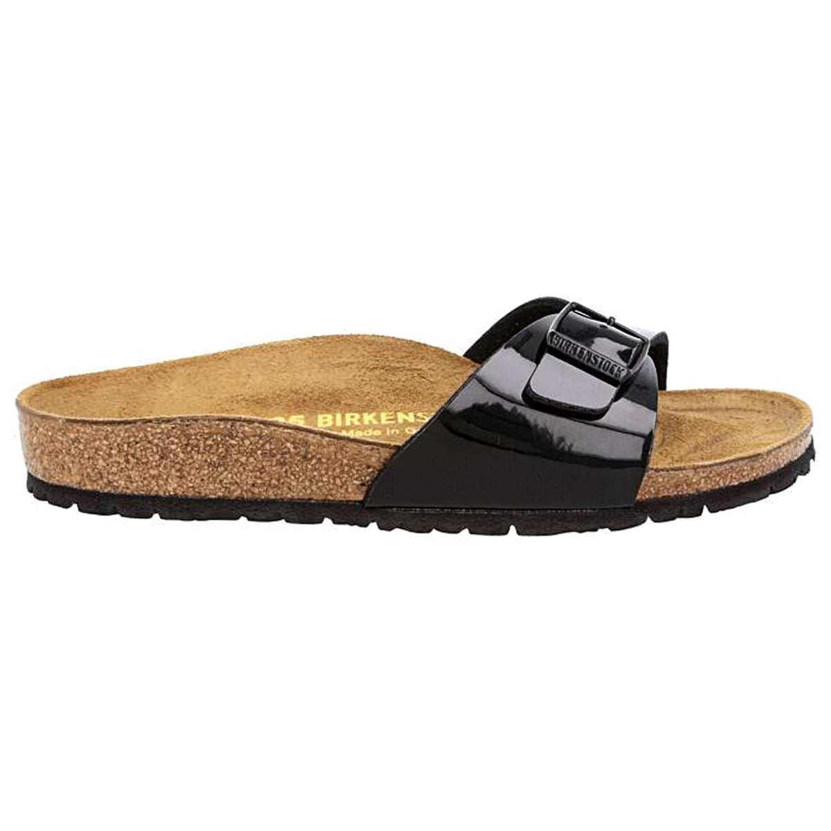 Birkenstock Madrid Black Patent Womens Sandals#color_black patent