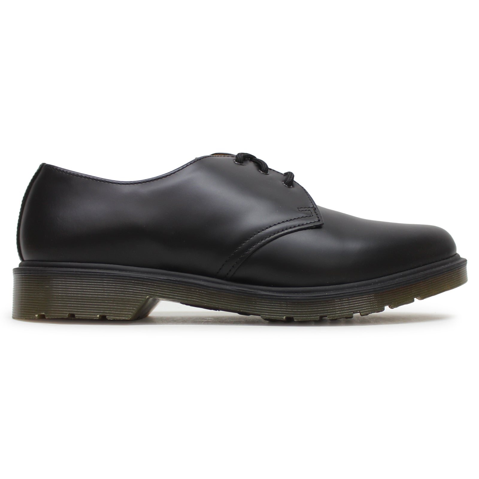 Dr. Martens 1461 PW Smooth 3-Eye 10078001 Unisex Shoes - Black - 8#color_black