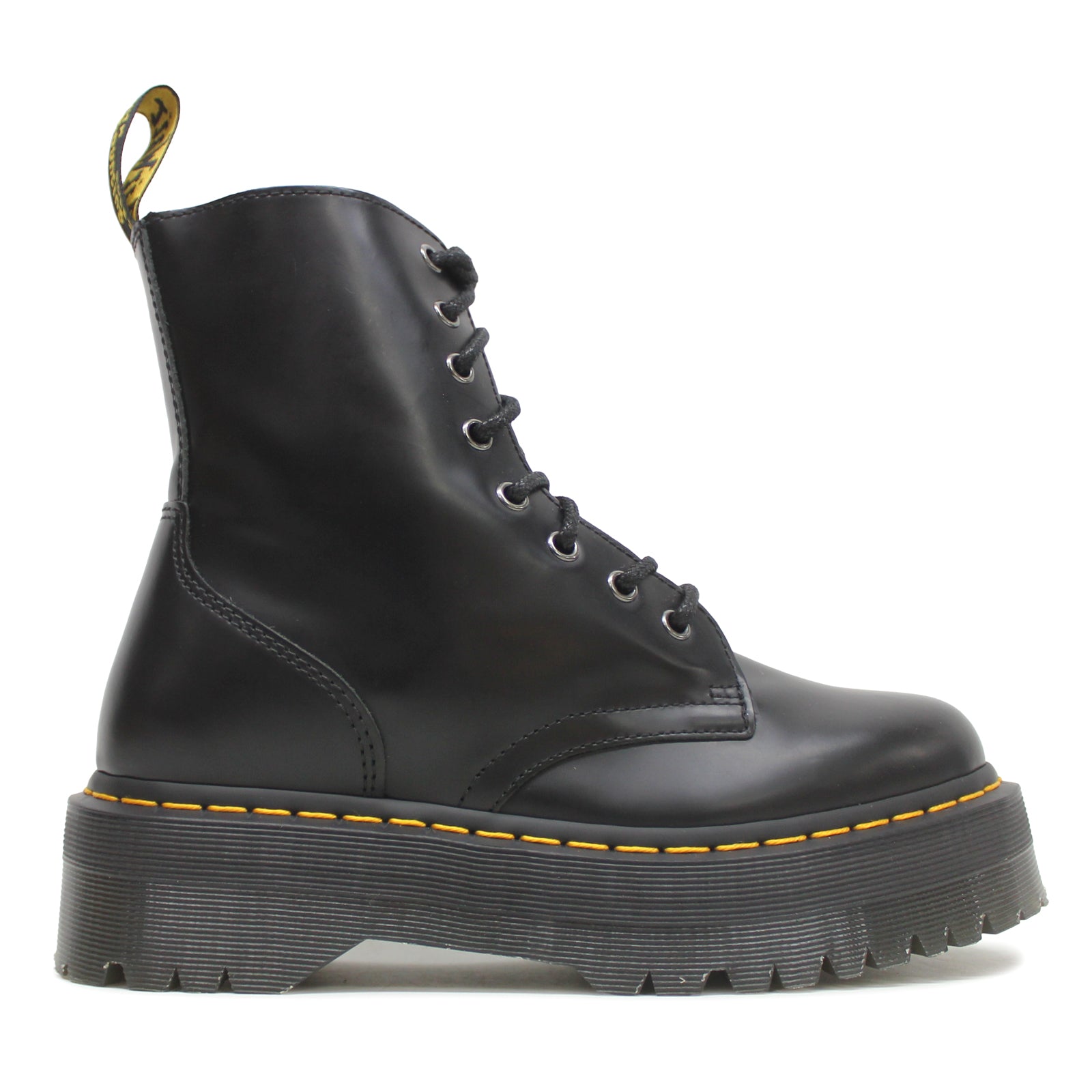 Dr. Martens Jadon 15265001 Smooth Leather Unisex Boots - Black - 6#color_black