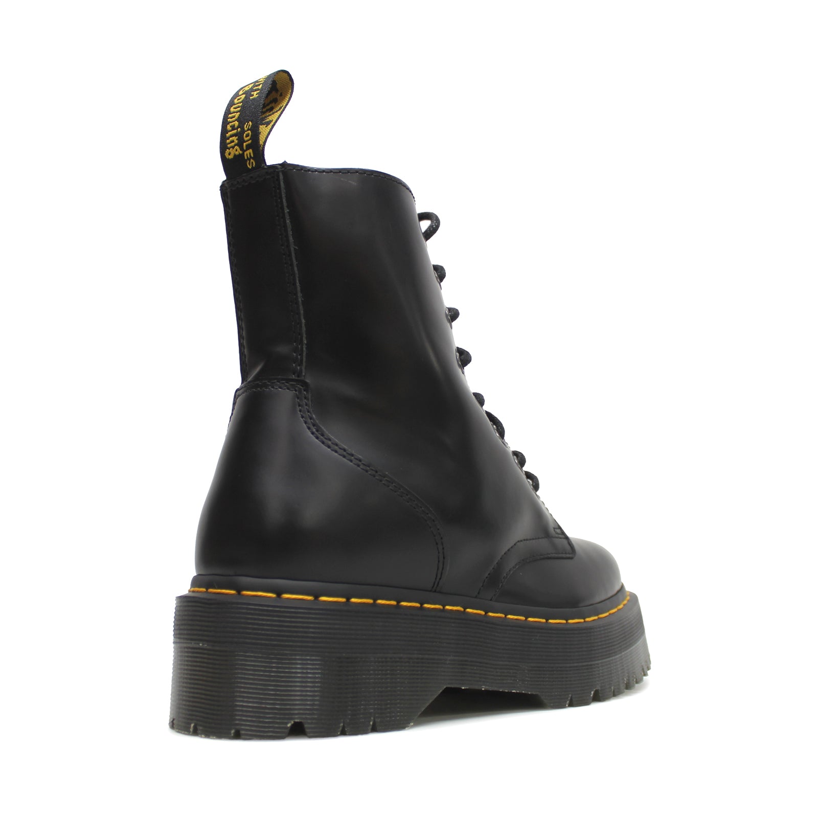 Dr. Martens Jadon 15265001 Smooth Leather Unisex Boots - Black - 6.5#color_black