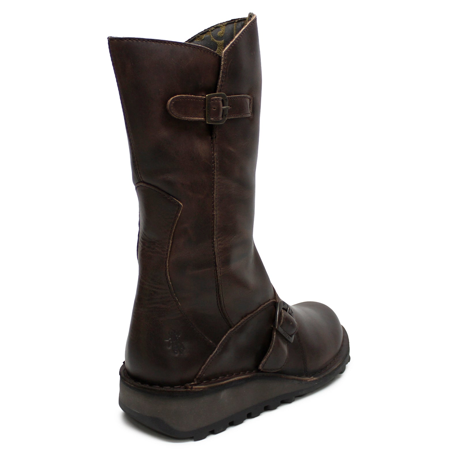 Fly London MES P210315059 Leather Womens Boots - Dark Brown - 39#color_dark brown