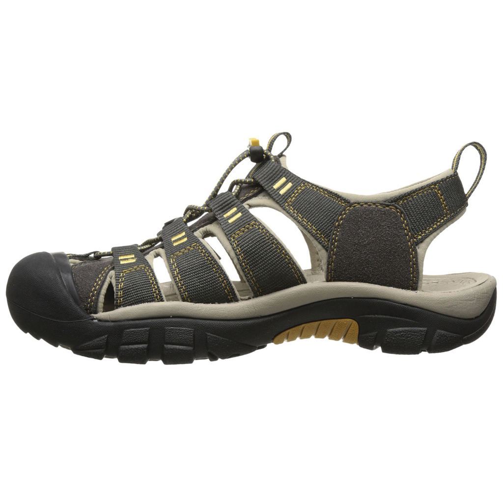 Keen Newport H2 Textile Mens Sandals#color_raven aluminum