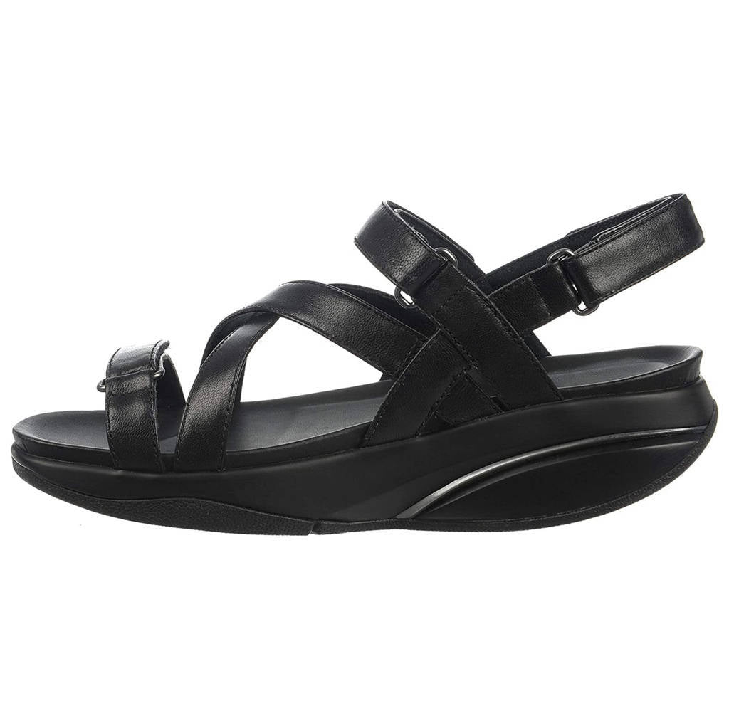 MBT Kiburi Leather Womens Sandals#color_black