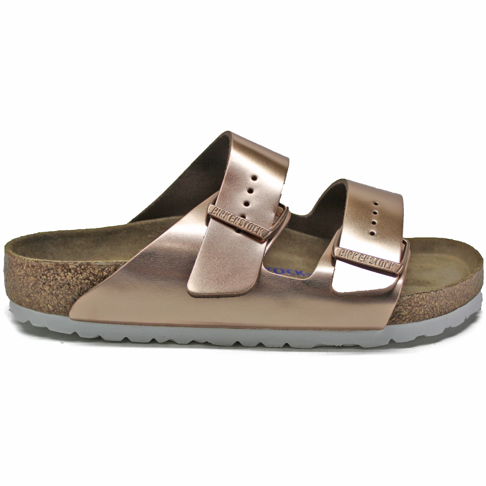 Birkenstock Arizona 952091 Leather Womens Sandals - Metallic Copper - 40#color_metallic copper