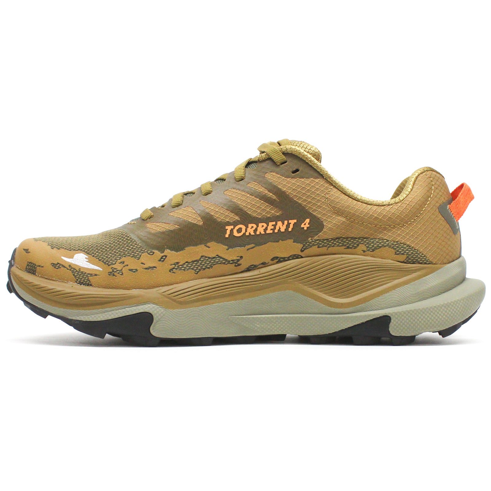 Hoka Torrent 4 Textile Synthetic Mens Trainers#color_honey antique olive