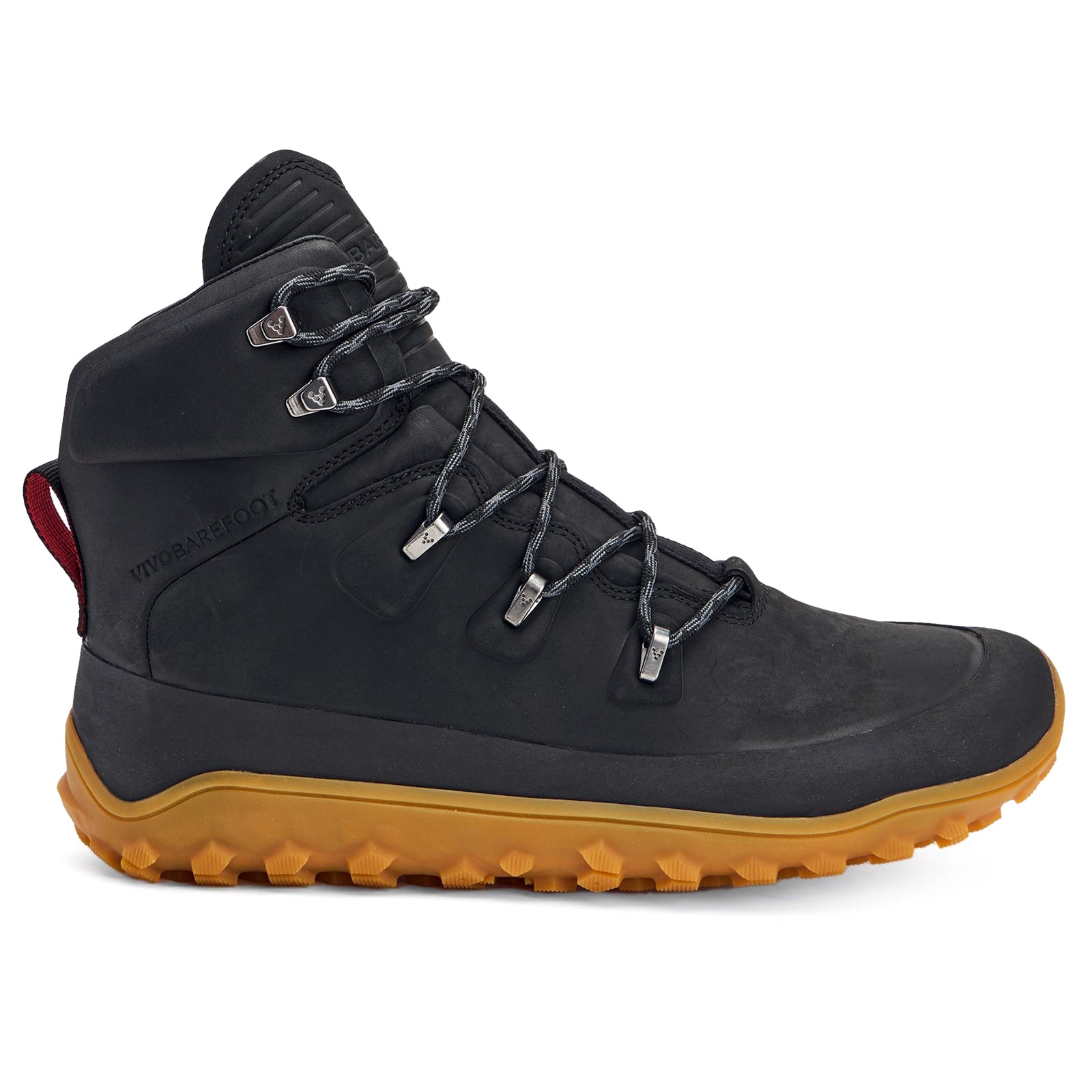 Vivobarefoot Tracker Leather AT Wild Hide Mens Boots#color_obsidian