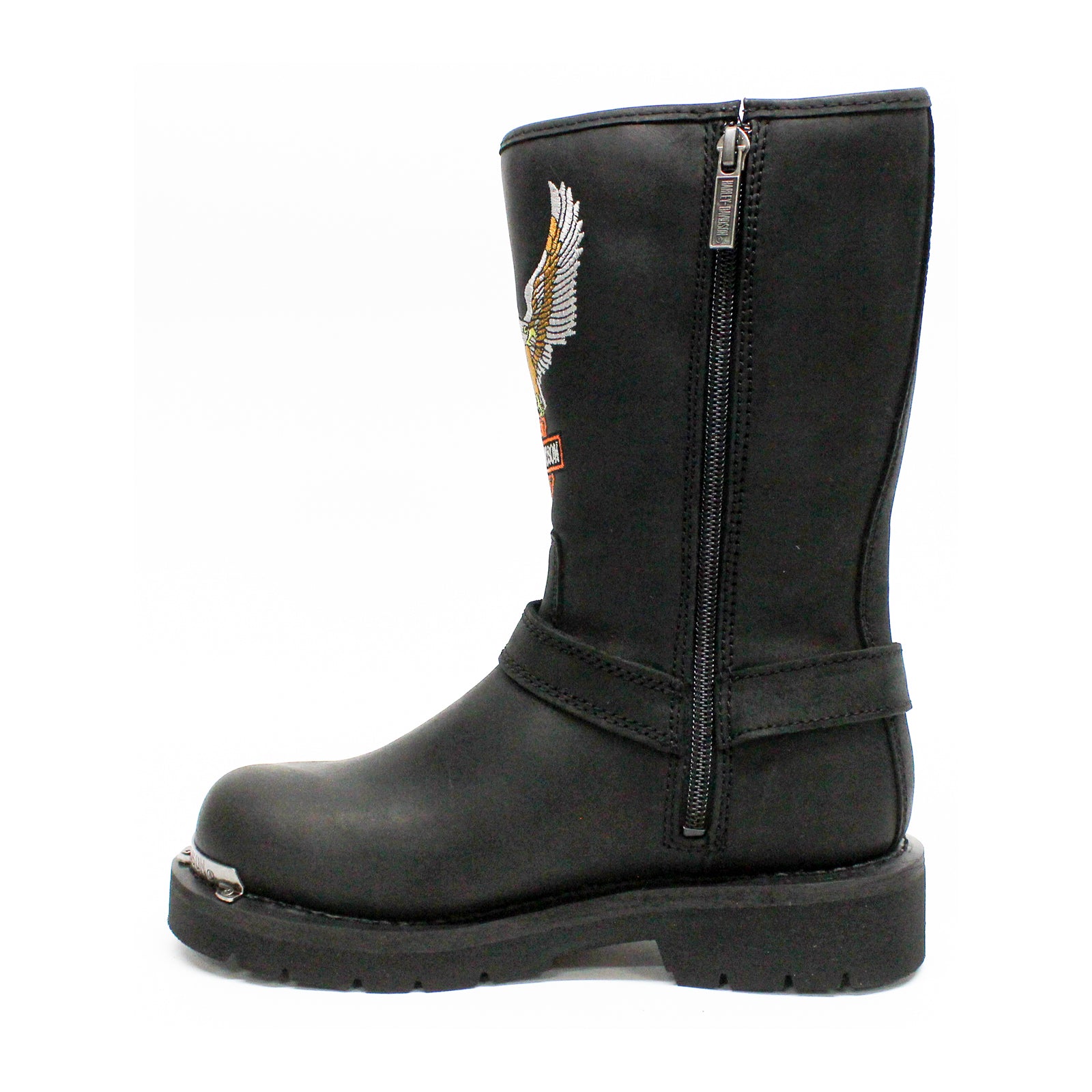 Harley Davidson Corley Full Grain Leather Womens Boots#color_black