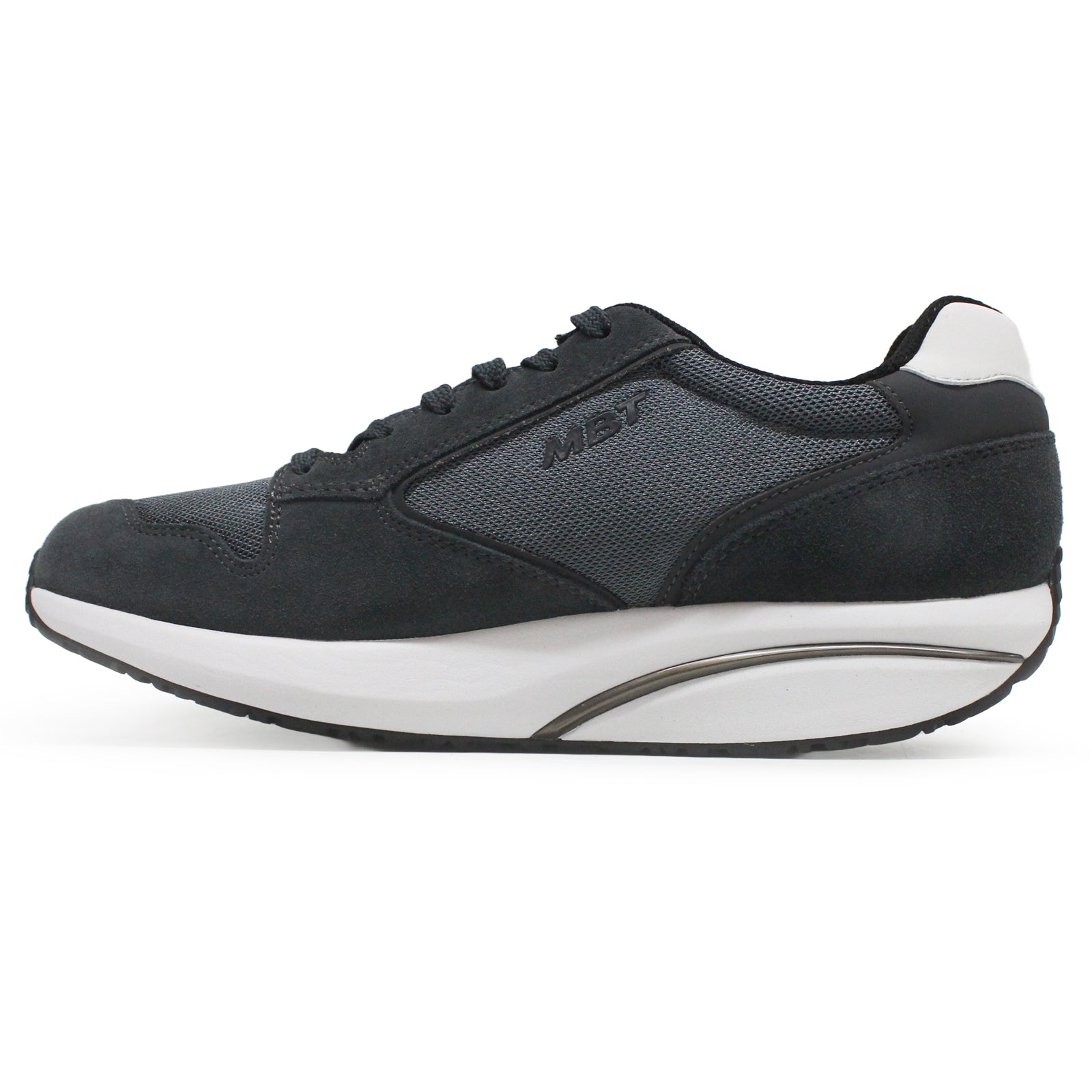 MBT 1997 Classic II Suede Textile Mens Trainers#color_dark grey