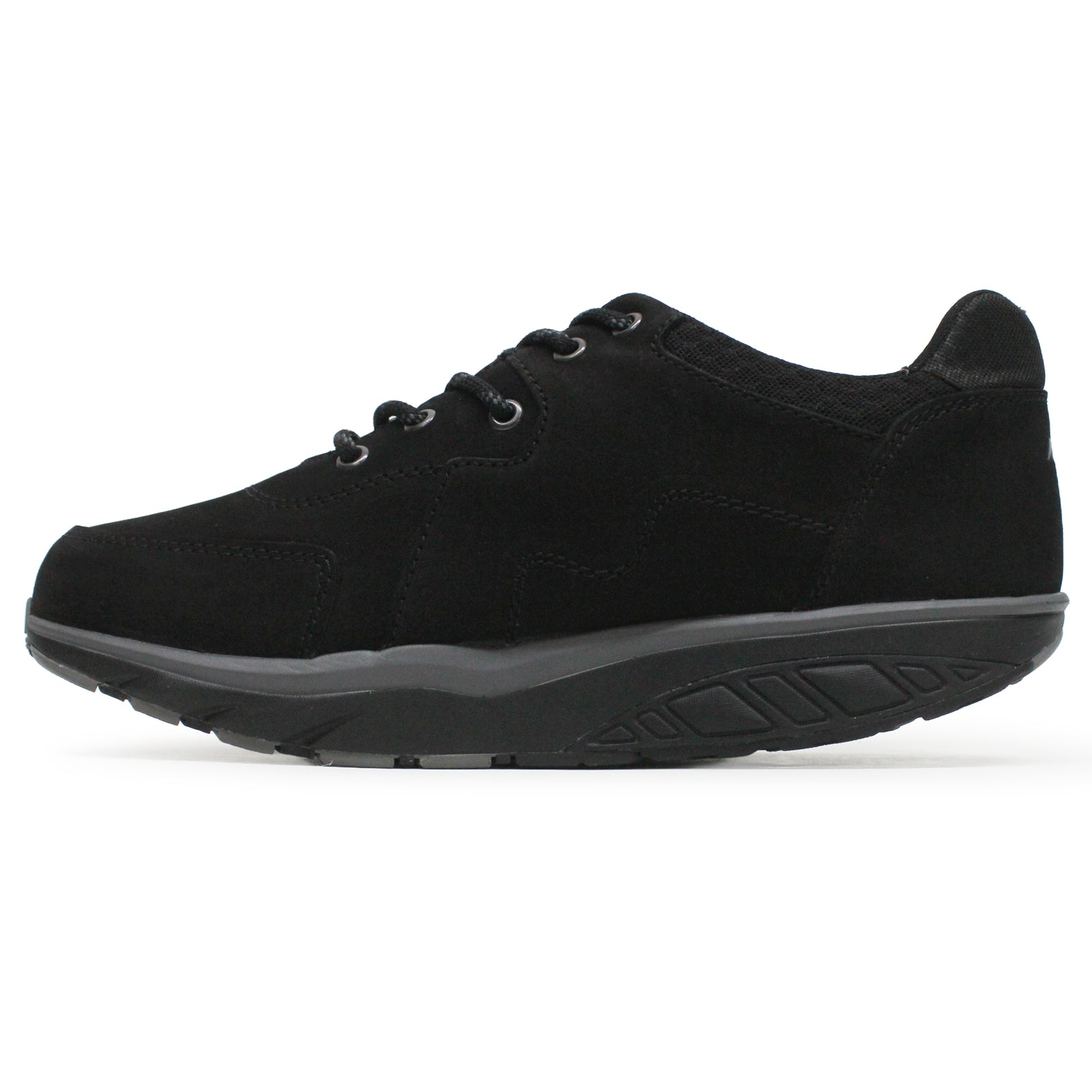 MBT Mawensi Nubuck Textile Mens Trainers#color_black