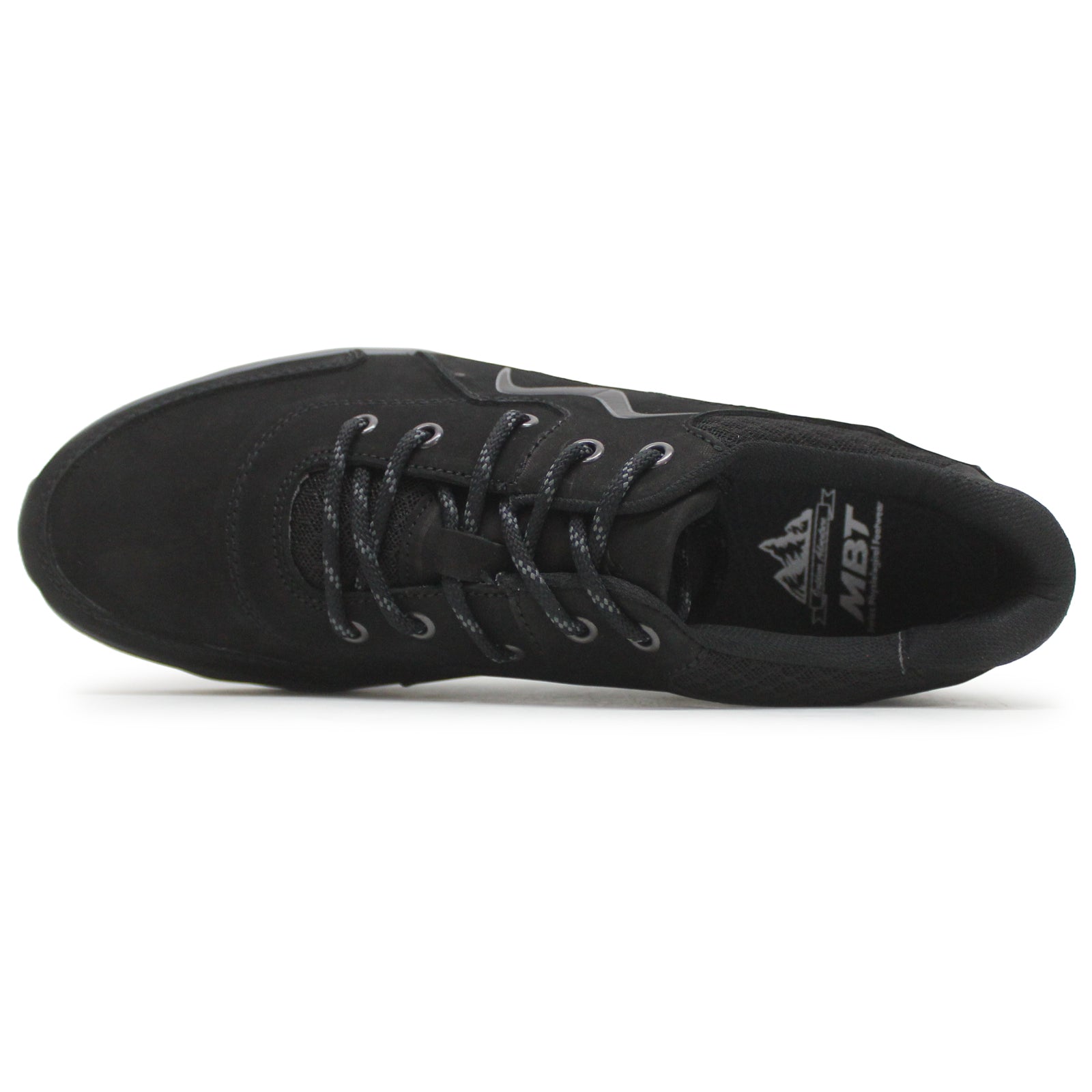 MBT Mawensi Nubuck Textile Mens Trainers#color_black