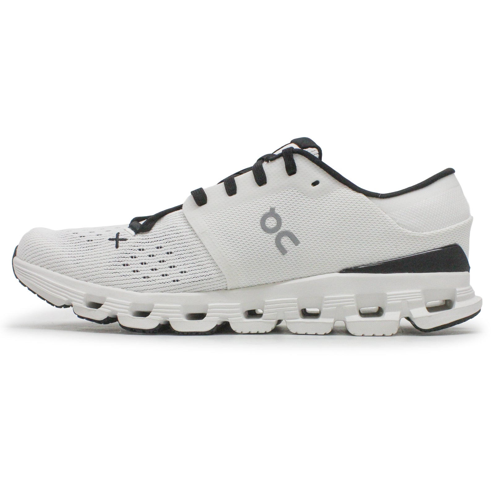 On Cloud X 4 Textile Synthetic Mens Trainers#color_ivory black