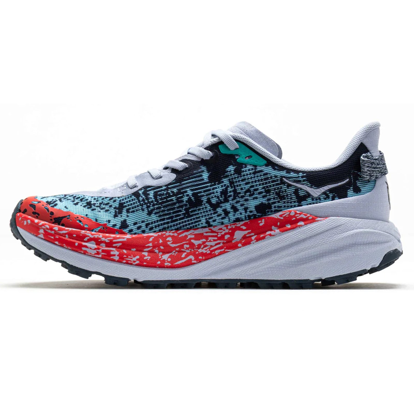 Hoka Speedgoat 6 Textile Synthetic Women's Running Shoes#color_gull stormy skies