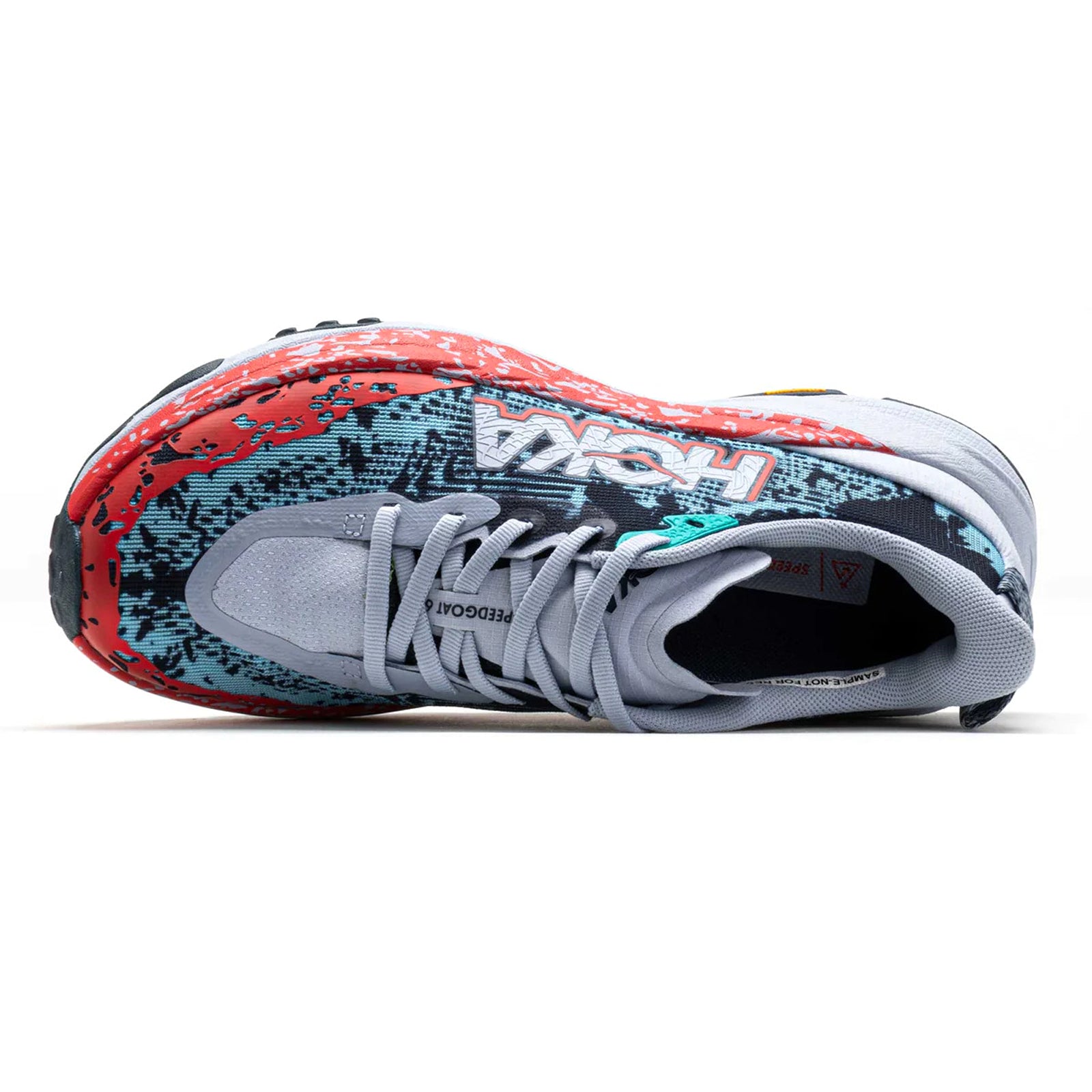 Hoka Speedgoat 6 Textile Synthetic Women's Running Shoes#color_gull stormy skies