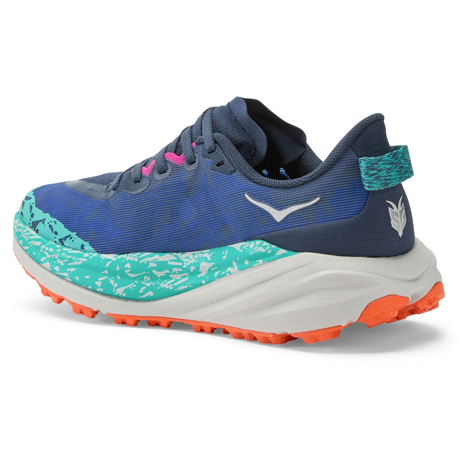 Hoka Speedgoat 6 Textile Synthetic Women's Running Shoes#color_varsity navy meteor