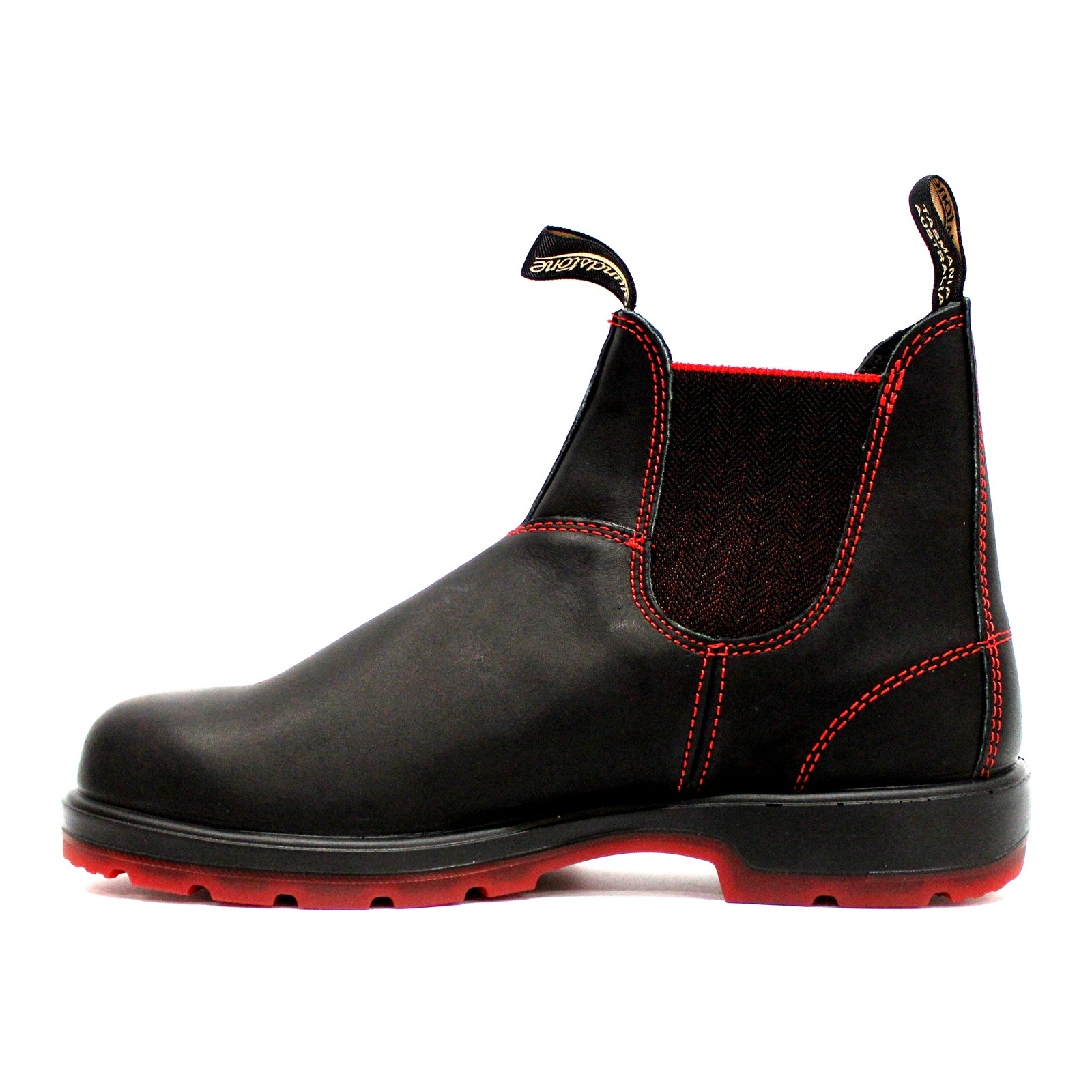 Blundstone 2342 Leather Unisex Boots#color_black red black