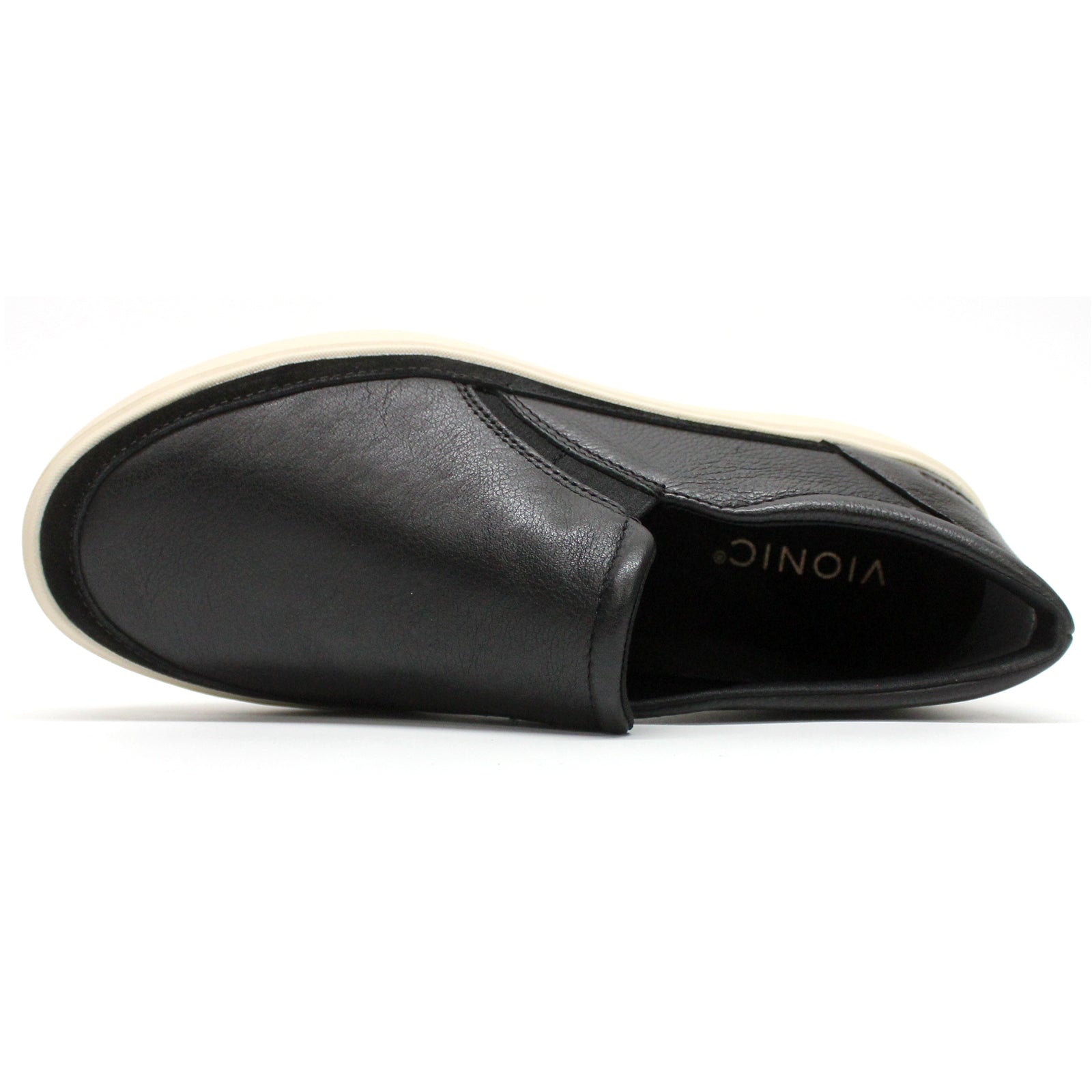 Vionic Kearny Leather Womens Shoes#color_black