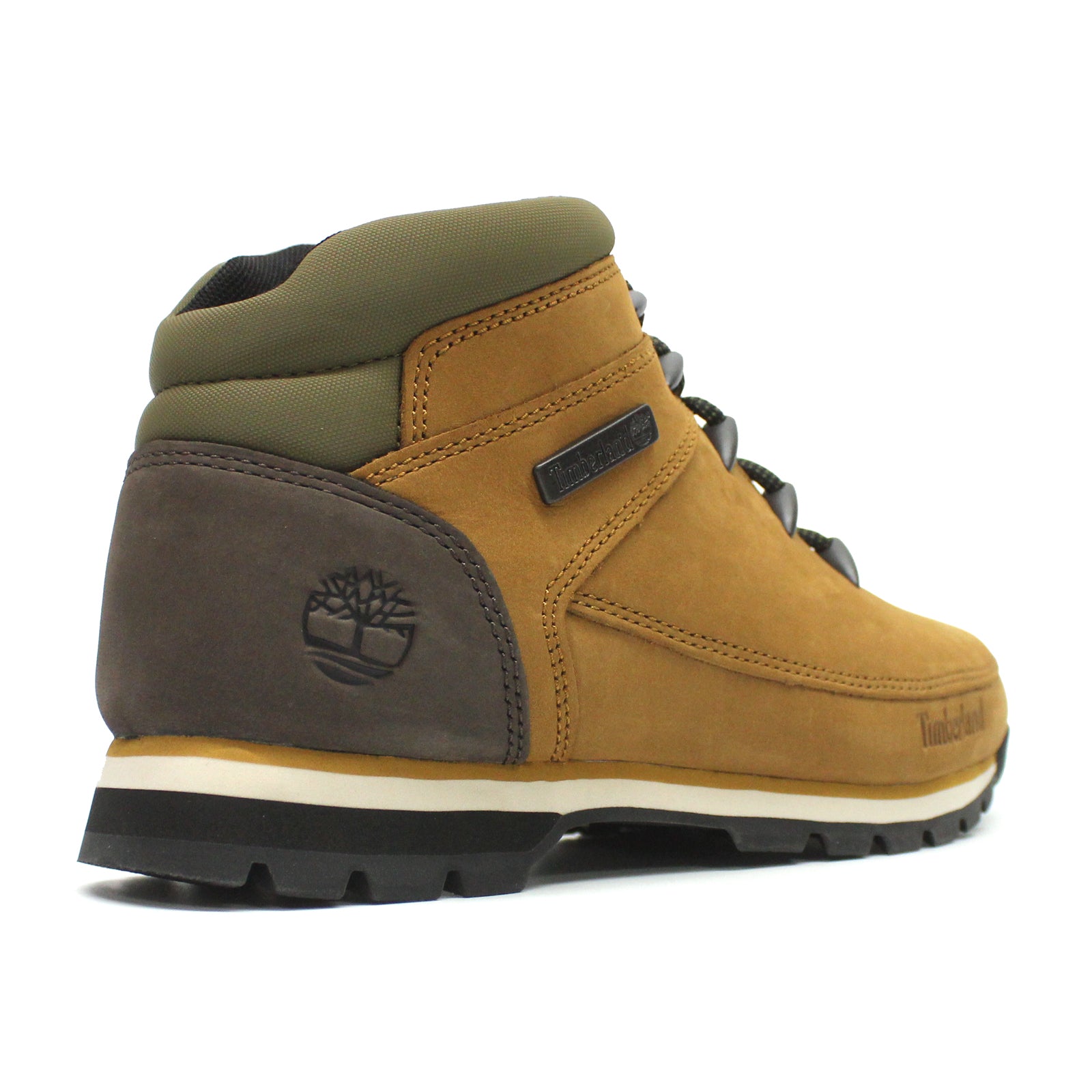 Timberland Euro Sprint Mid Leather Synthetic Mens Boots#color_medium brown