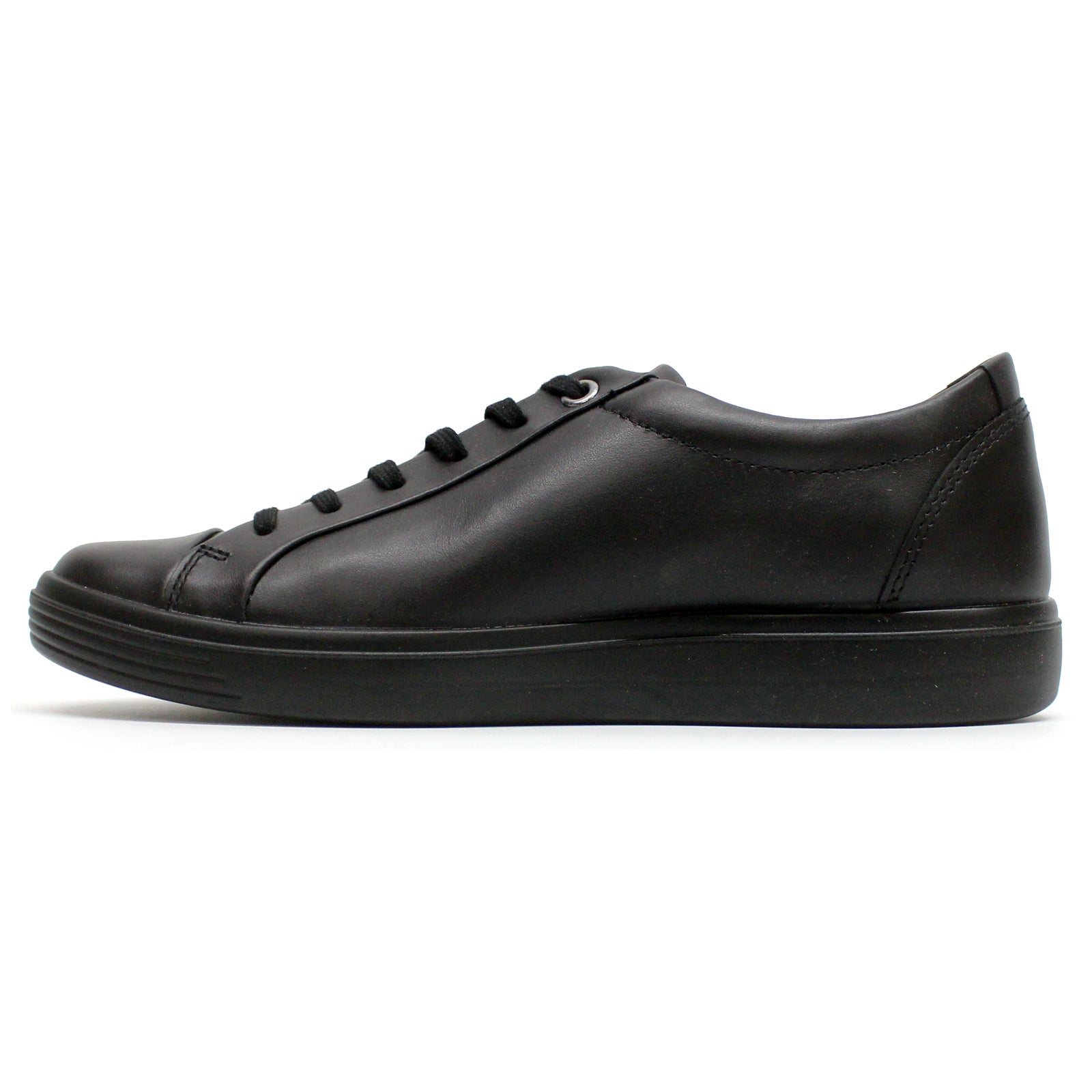 Ecco Classic 218613 Leather Womens Trainers#color_black