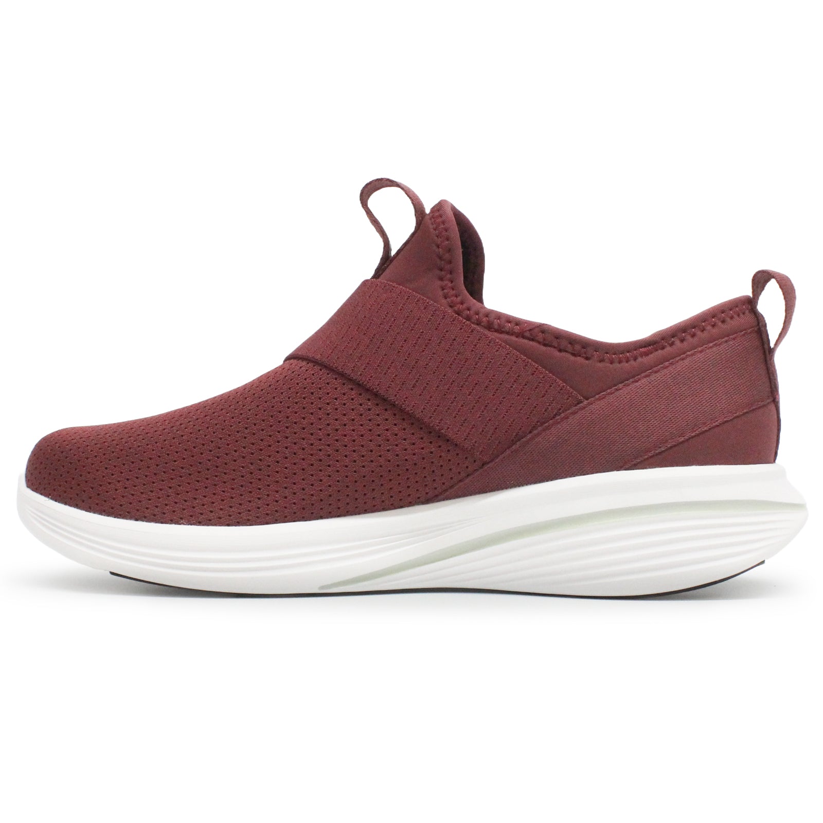 MBT Jin Textile Synthetic Womens Trainers#color_burgundy