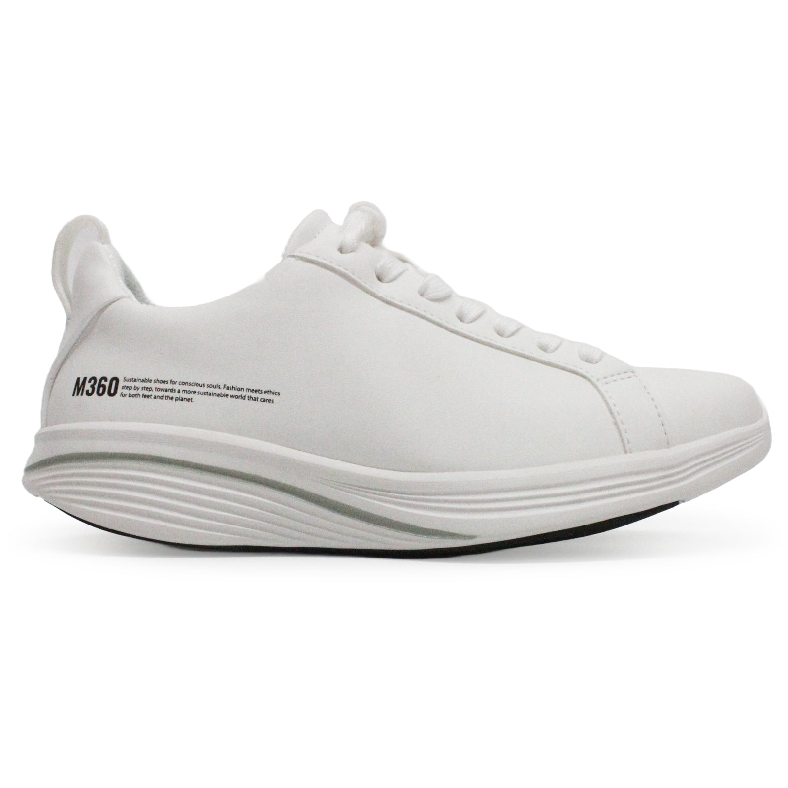 MBT M360 E1 Synthetic Leather Womens Trainers#color_white