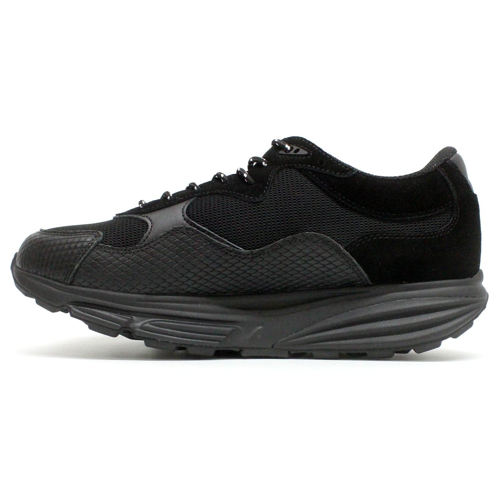 MBT Narita Leather Textile Mens Shoes#color_black black