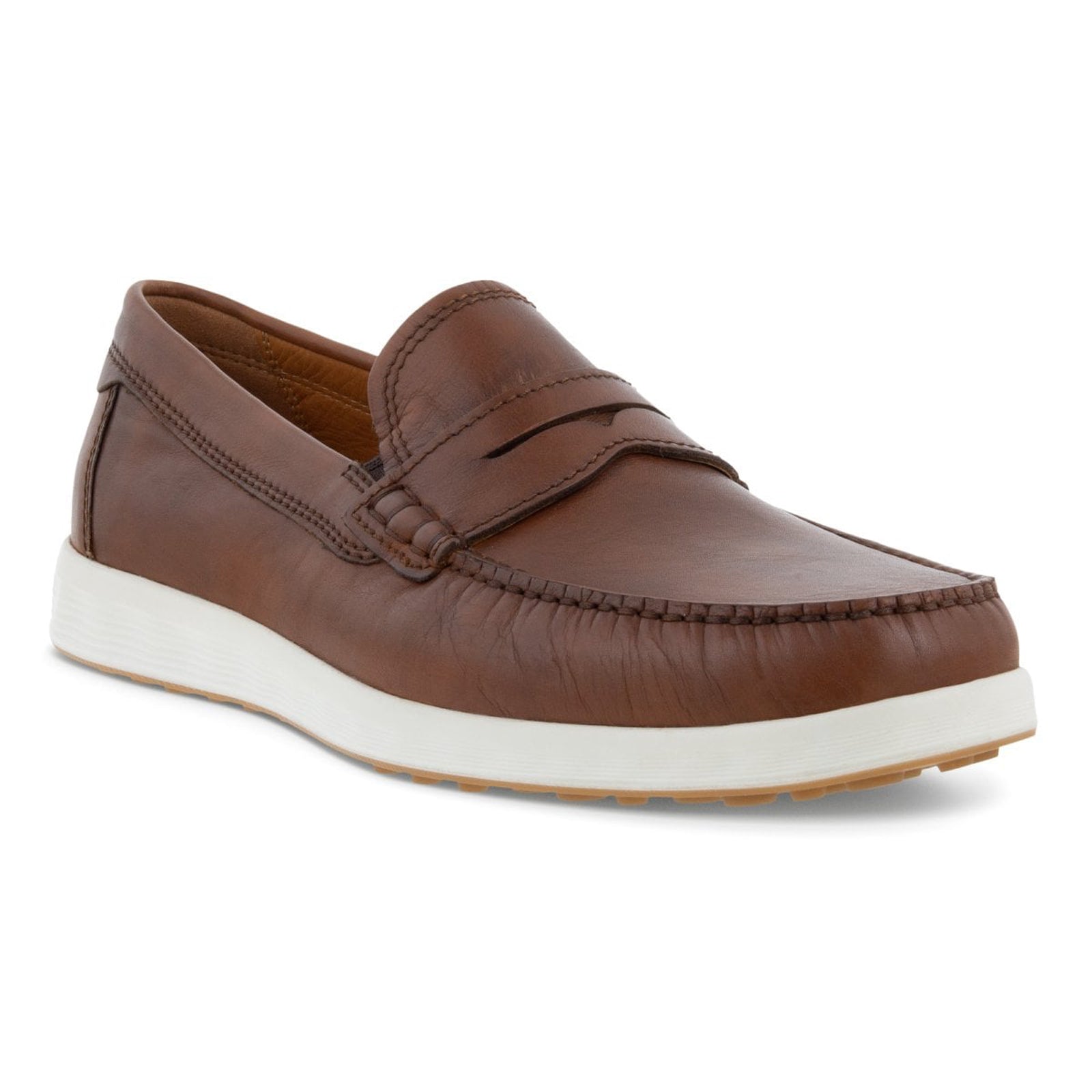 Ecco S Lite Moc 540534 Full Grain Leather Mens Shoes#color_cognac