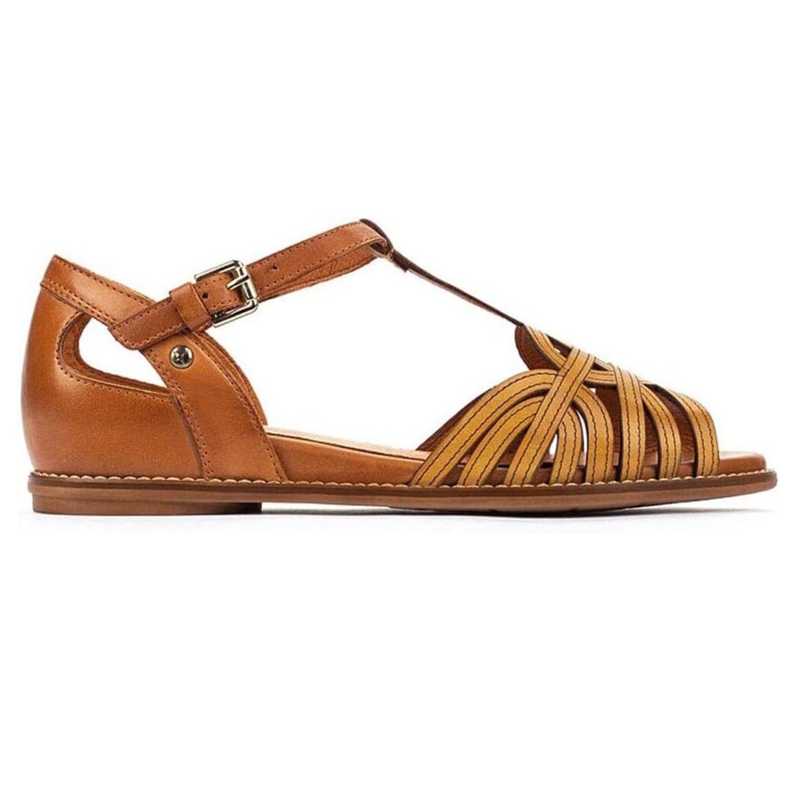 Pikolinos Talavera Leather Womens Sandals#color_honey