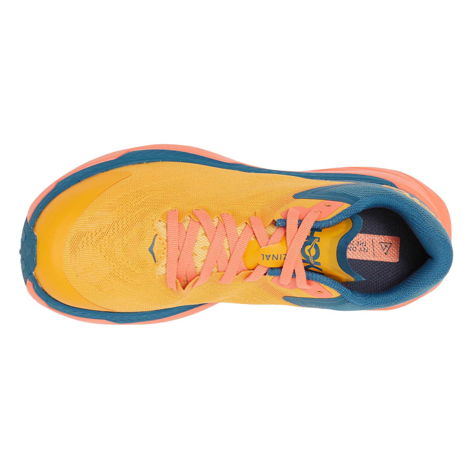 Hoka Zinal Synthetic Textile Womens Trainers#color_radiant yellow camellia