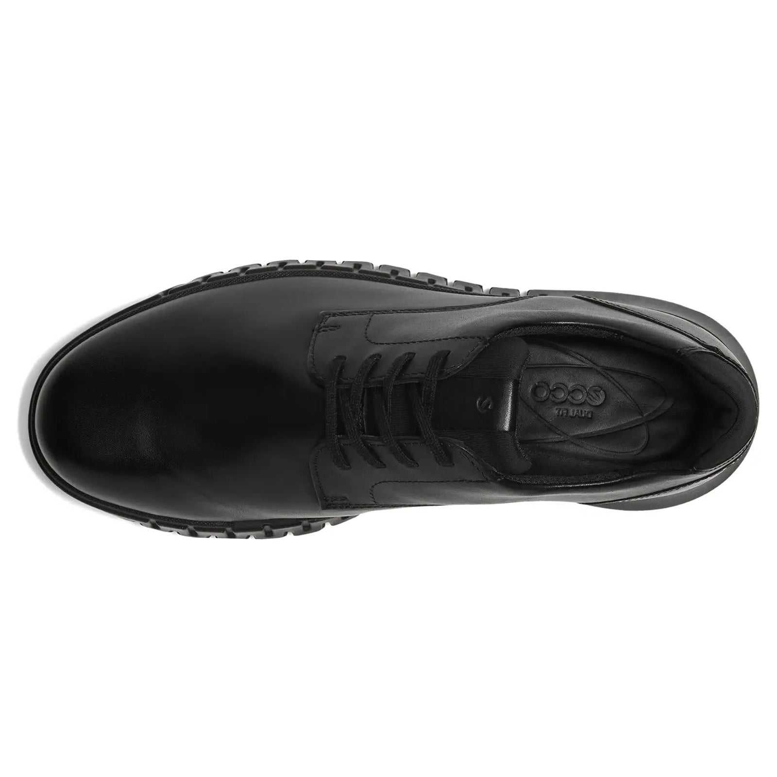 Ecco Gruuv Studio Leather Mens Trainers#color_black black