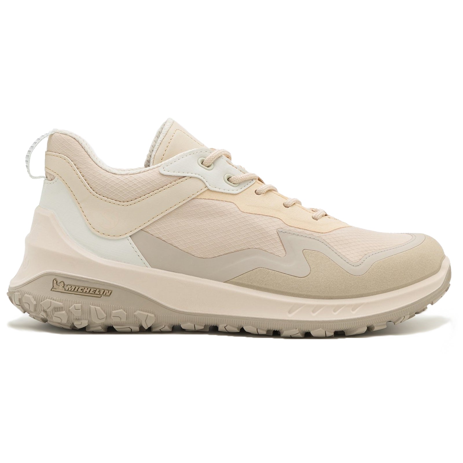 Ecco ULT-TRN Synthetic Textile Womens Shoes#color_gravel limestone shadow white