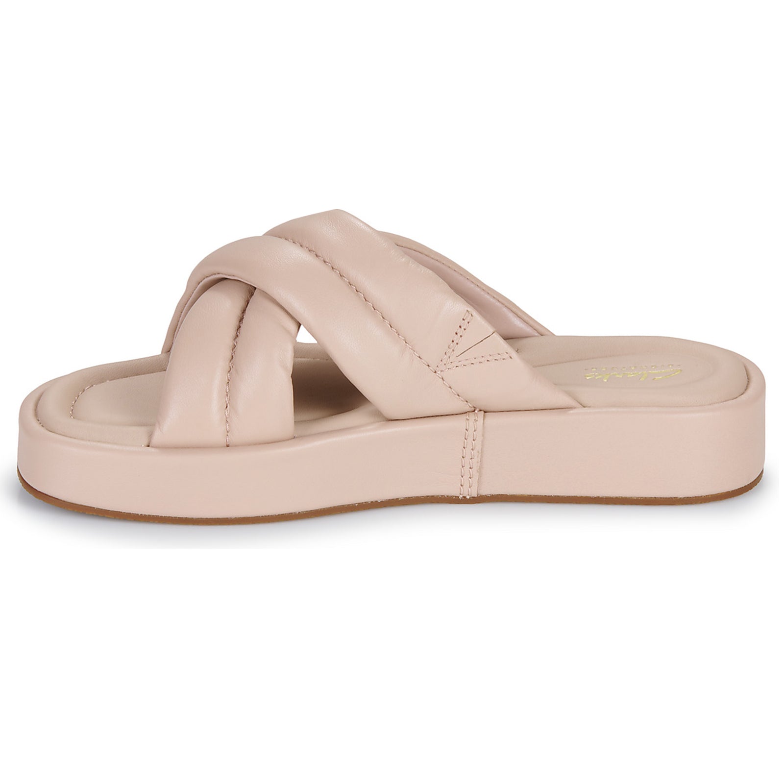 Clarks Alda Glide Leather Womens Sandals#color_light pink