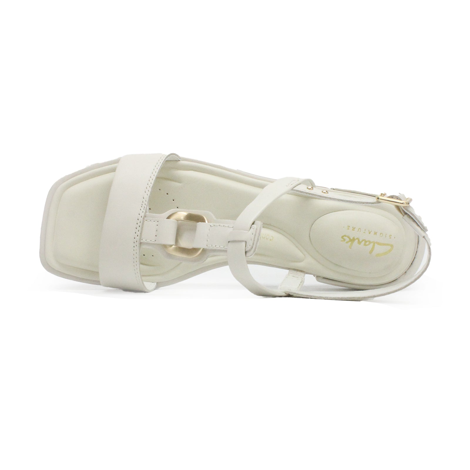 Clarks Ariany Sling Leather Womens Sandals#color_cream