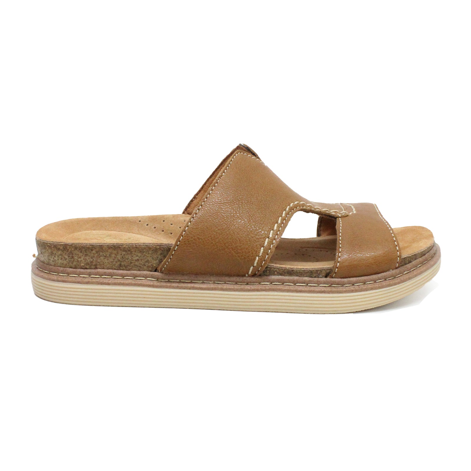 Clarks Arwell Walk Leather Womens Sandals#color_tan