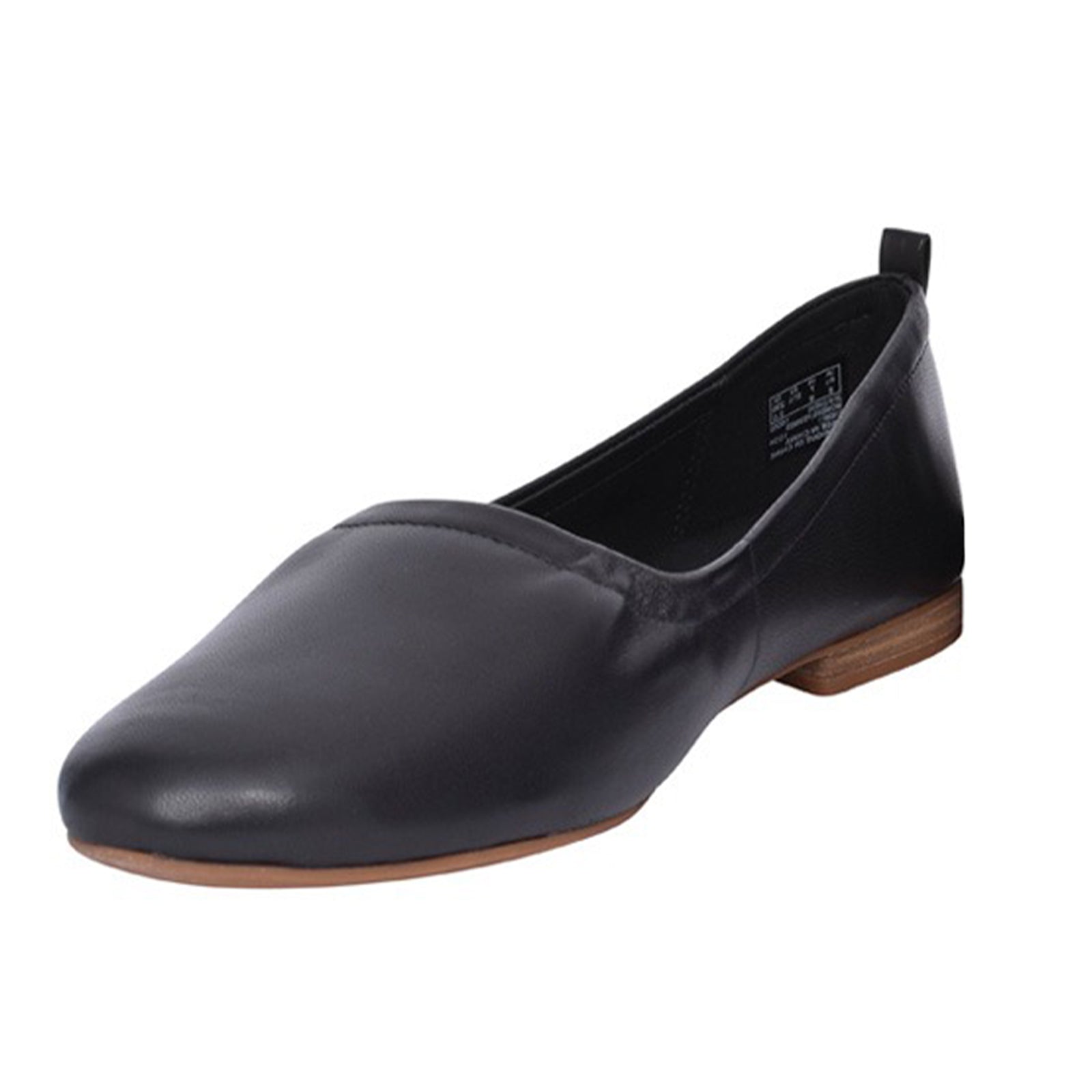 Clarks Fawna Soft Leather Womens Shoes#color_black