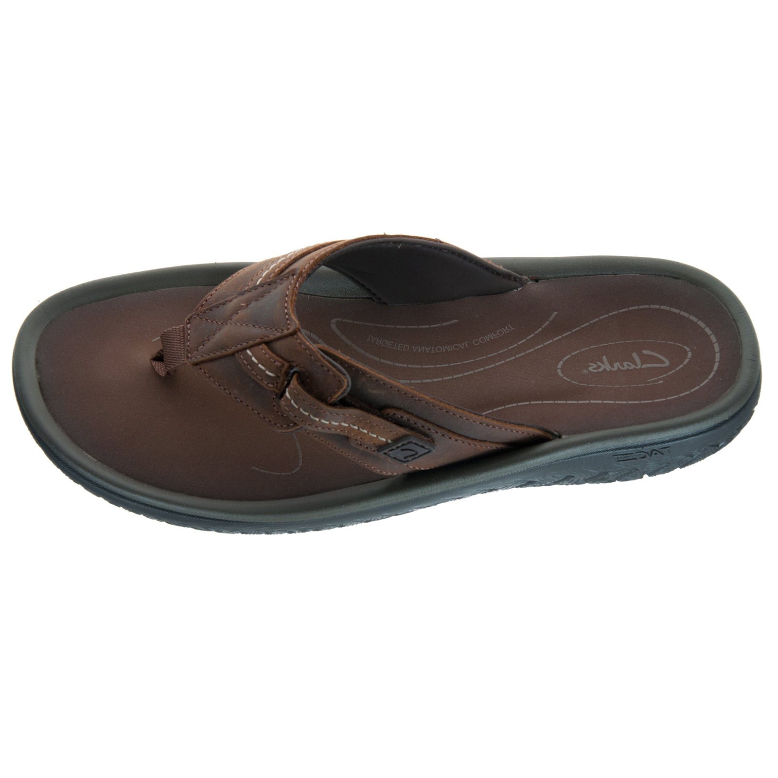 Clarks Wesley Sun Leather Mens Sandals#color_beeswax