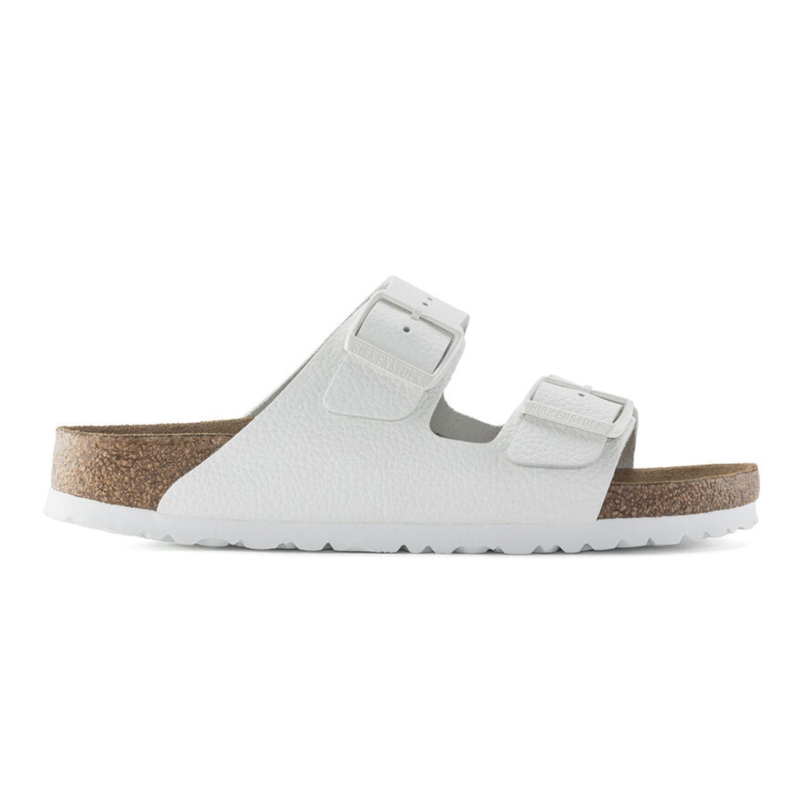 Birkenstock Arizona BS Soft Footbed Natural Leather Unisex Sandals#color_white