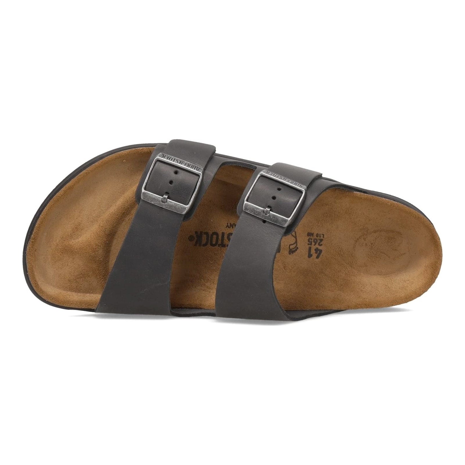 Birkenstock Arizona CT W Waxy Leather Unisex Sandals#color_black