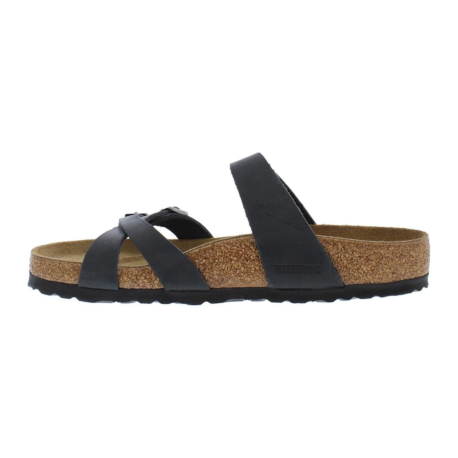 Birkenstock Franca Oiled Leather Unisex Sandals#color_black