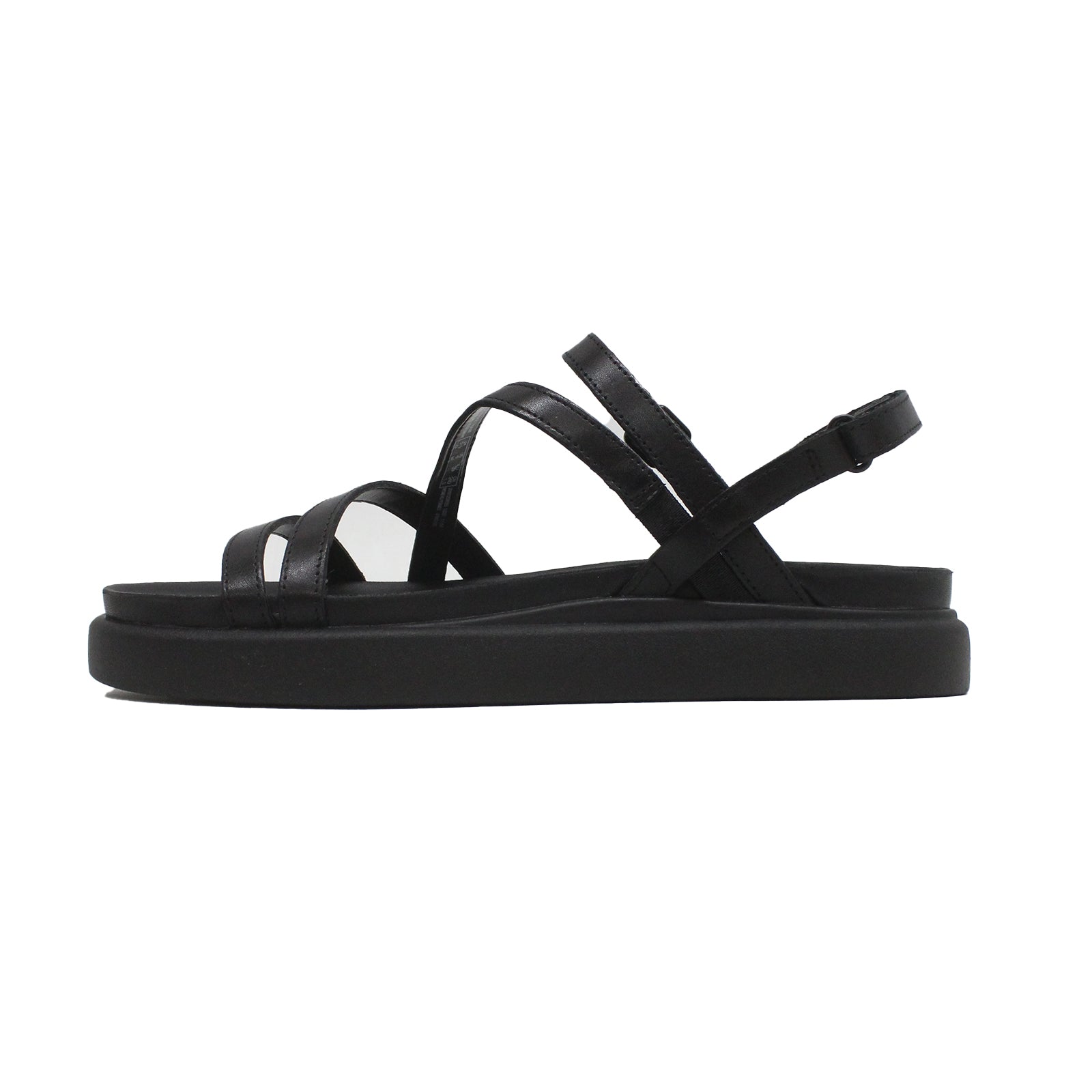 Clarks Aristella Rose Leather Womens Sandals#color_black