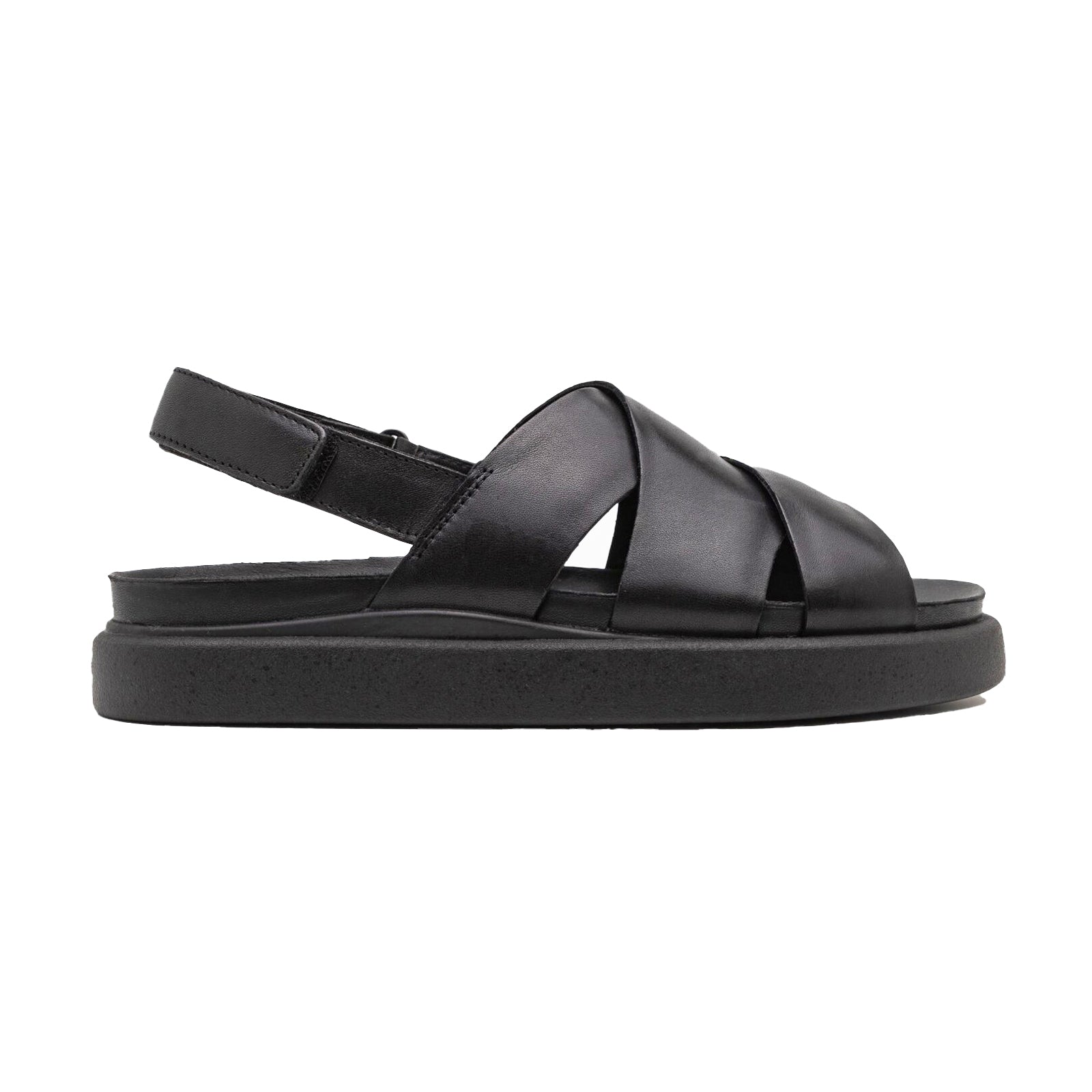 Clarks Aristella Sun Leather Womens Sandals#color_black